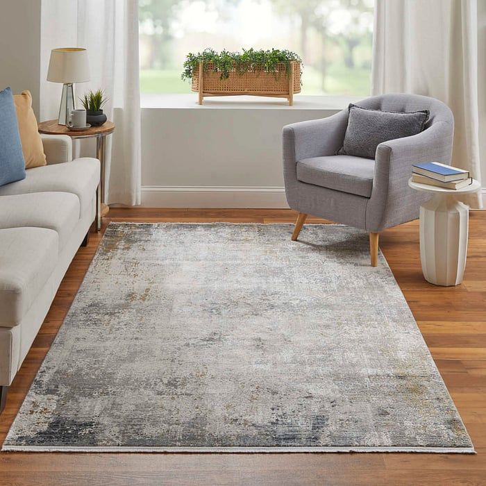 CADIZ Collection - 3892F Light Gray/Ivory