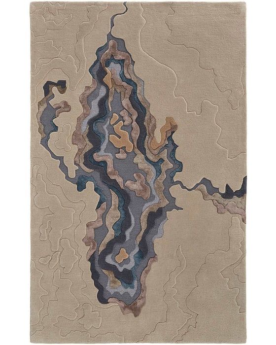 SERRANO Collection - 8855F Blue/Beige