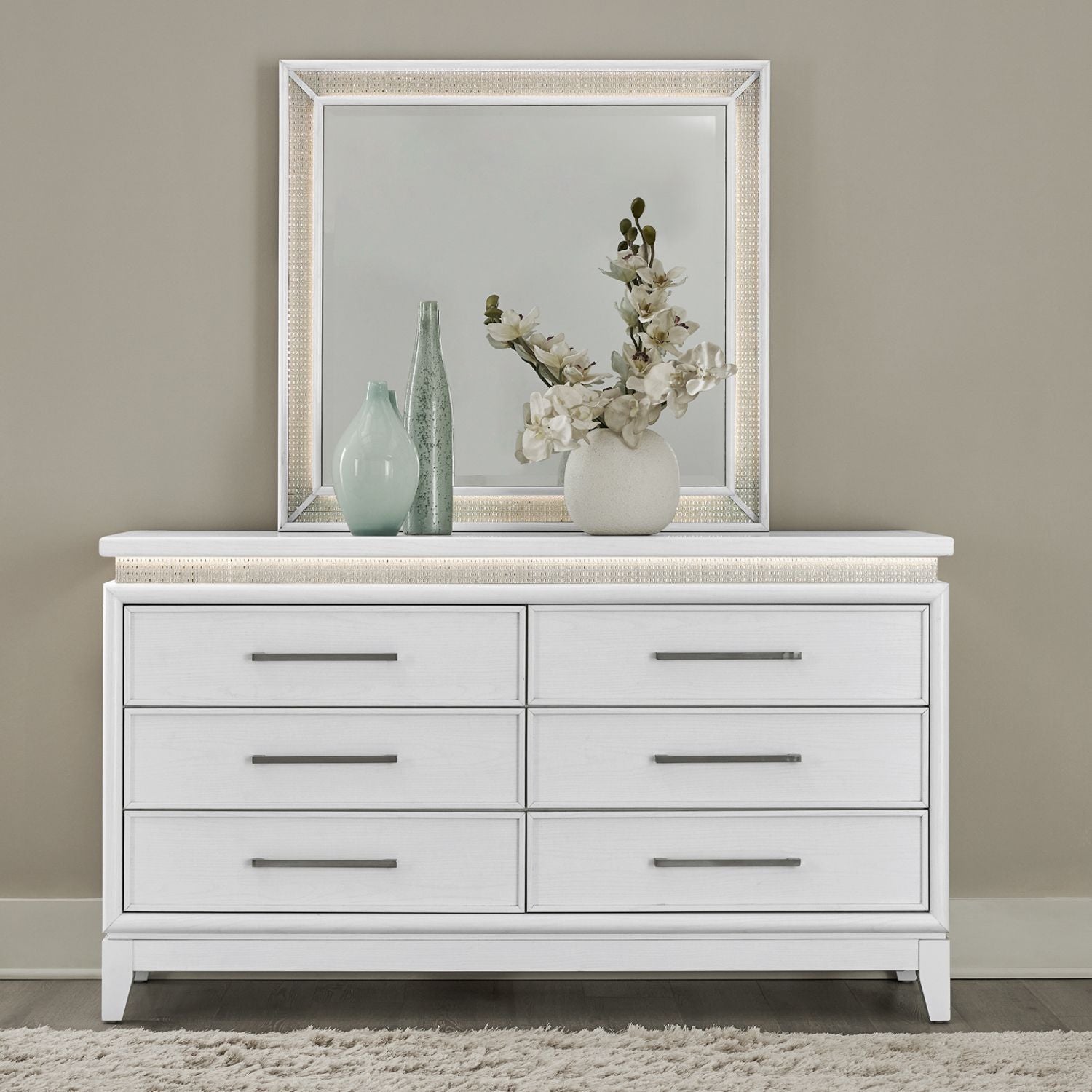 Reflections - 6 Drawer Dresser With Lights