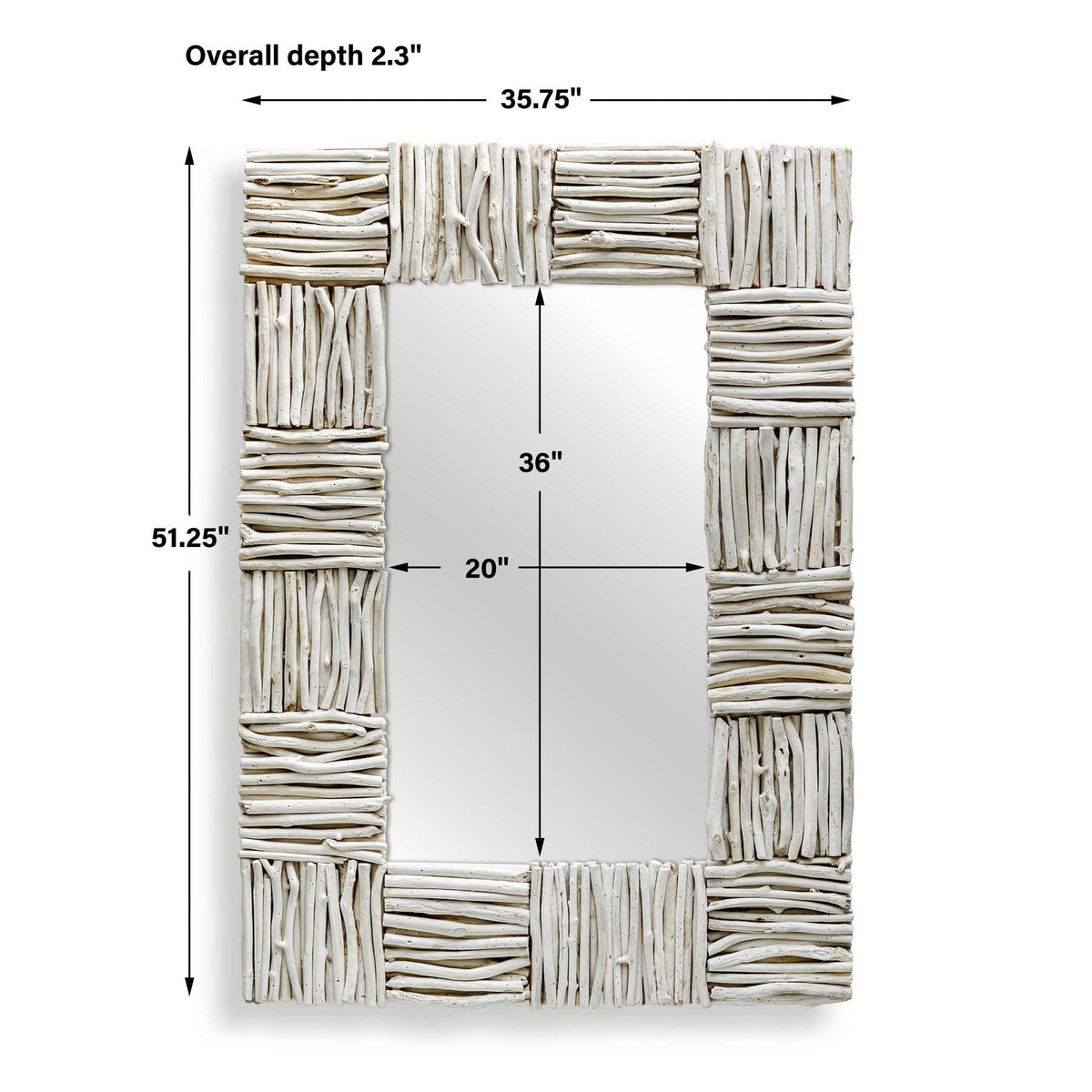 Lathey - Teak Mirror - Woodtone