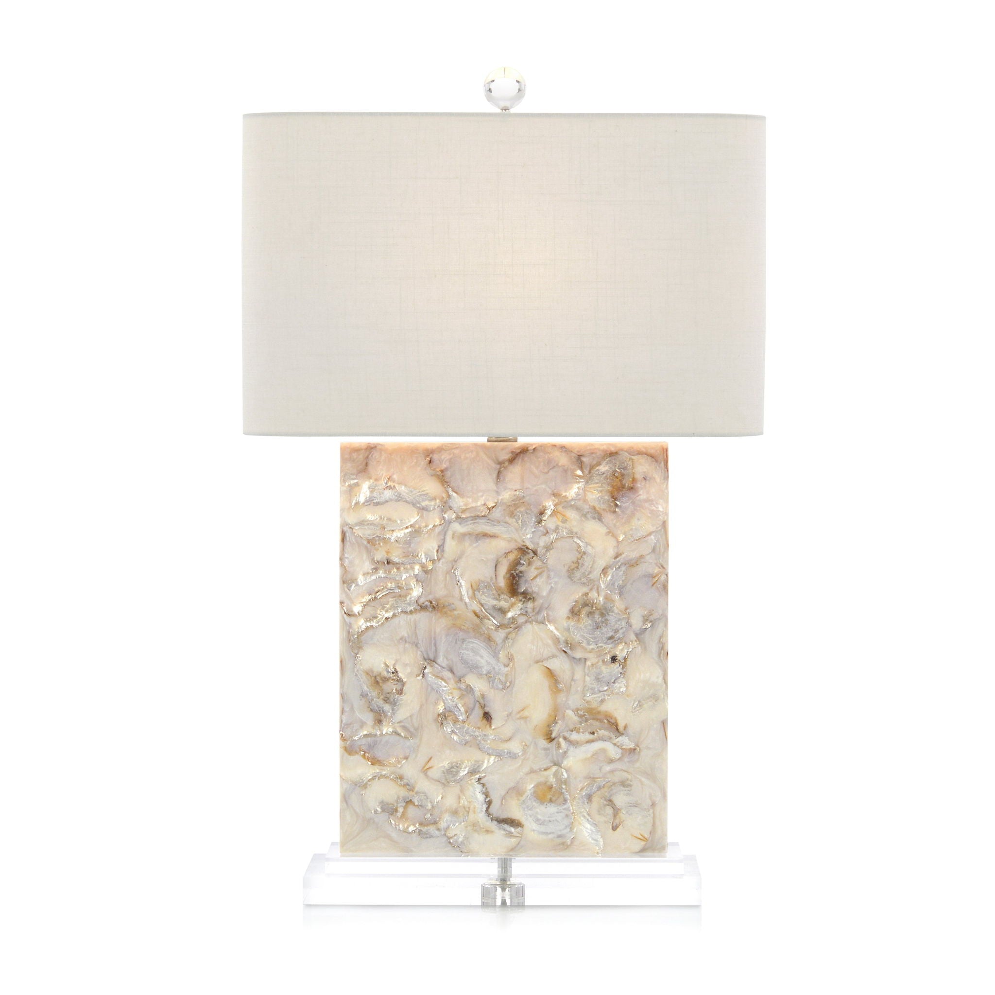 Creamy White and Sultry Grey Table Lamp