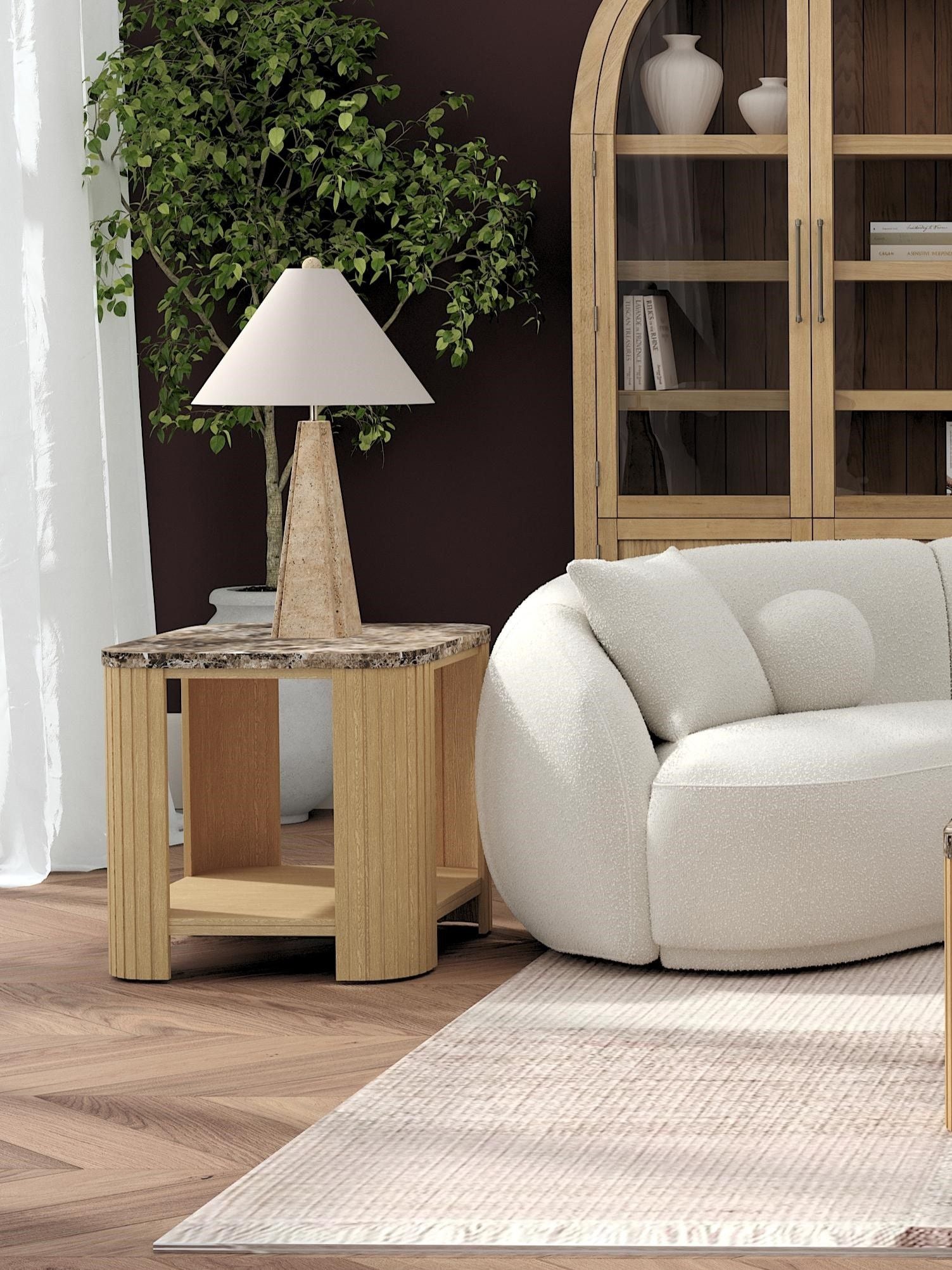 Arlo - End Table - Pale Oak