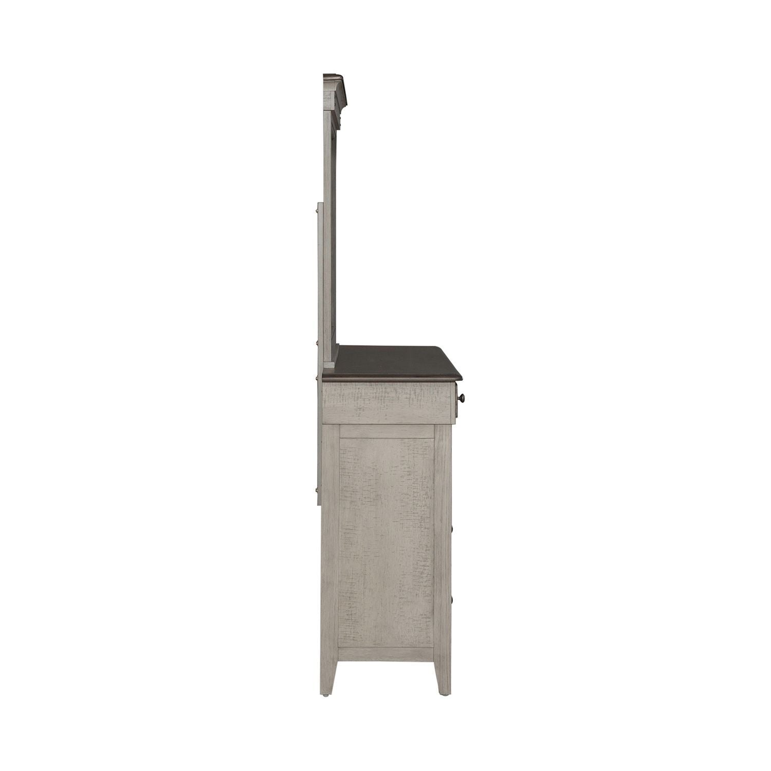 Ivy Hollow - Dresser & Mirror - Weathered Linen / Dusty Taupe