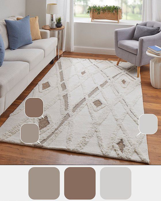 ANICA Collection - 8008F Ivory/Brown