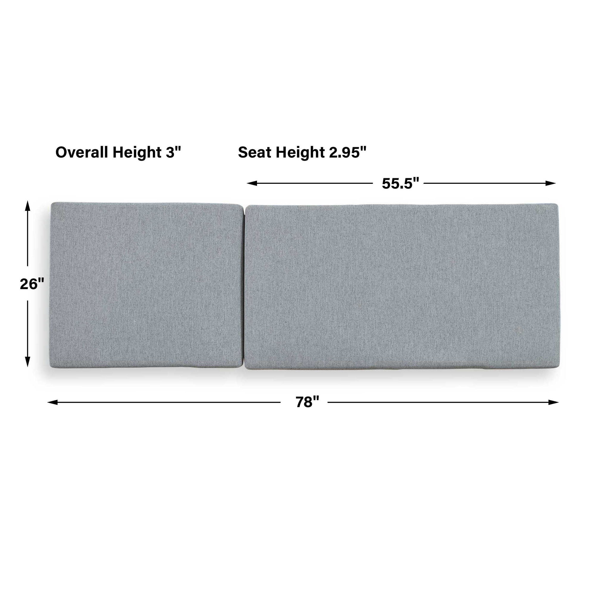 Bea - Outdoor Pool Chaise Cushion - Gray