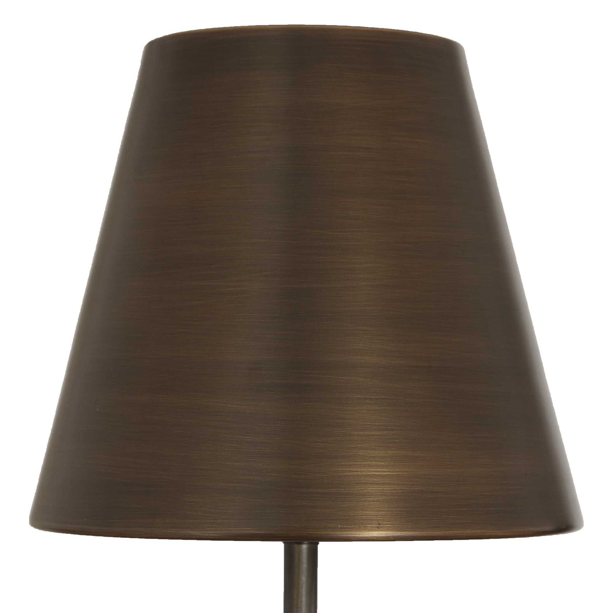 Jaycee - Dark Travertine Buffet Lamp - Brass / Gold / Gray