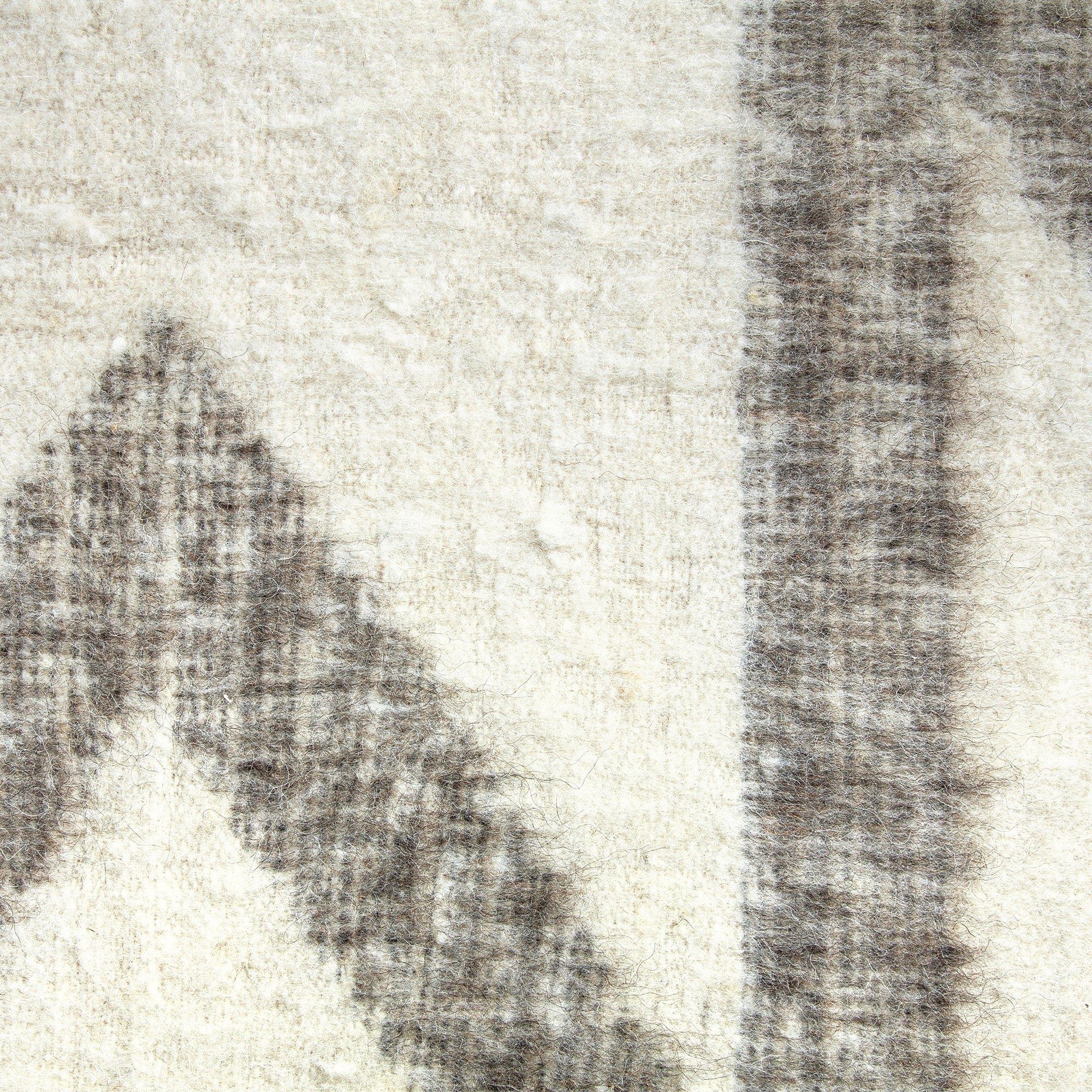 Maguey - 100% Wool Handwoven Throw Blanket - Natural / Tan