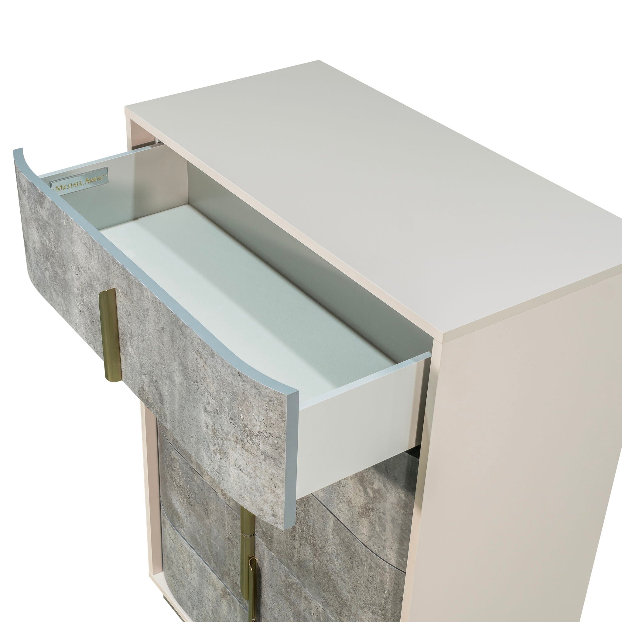 Pavira - 5-Drawer Chest - Stone