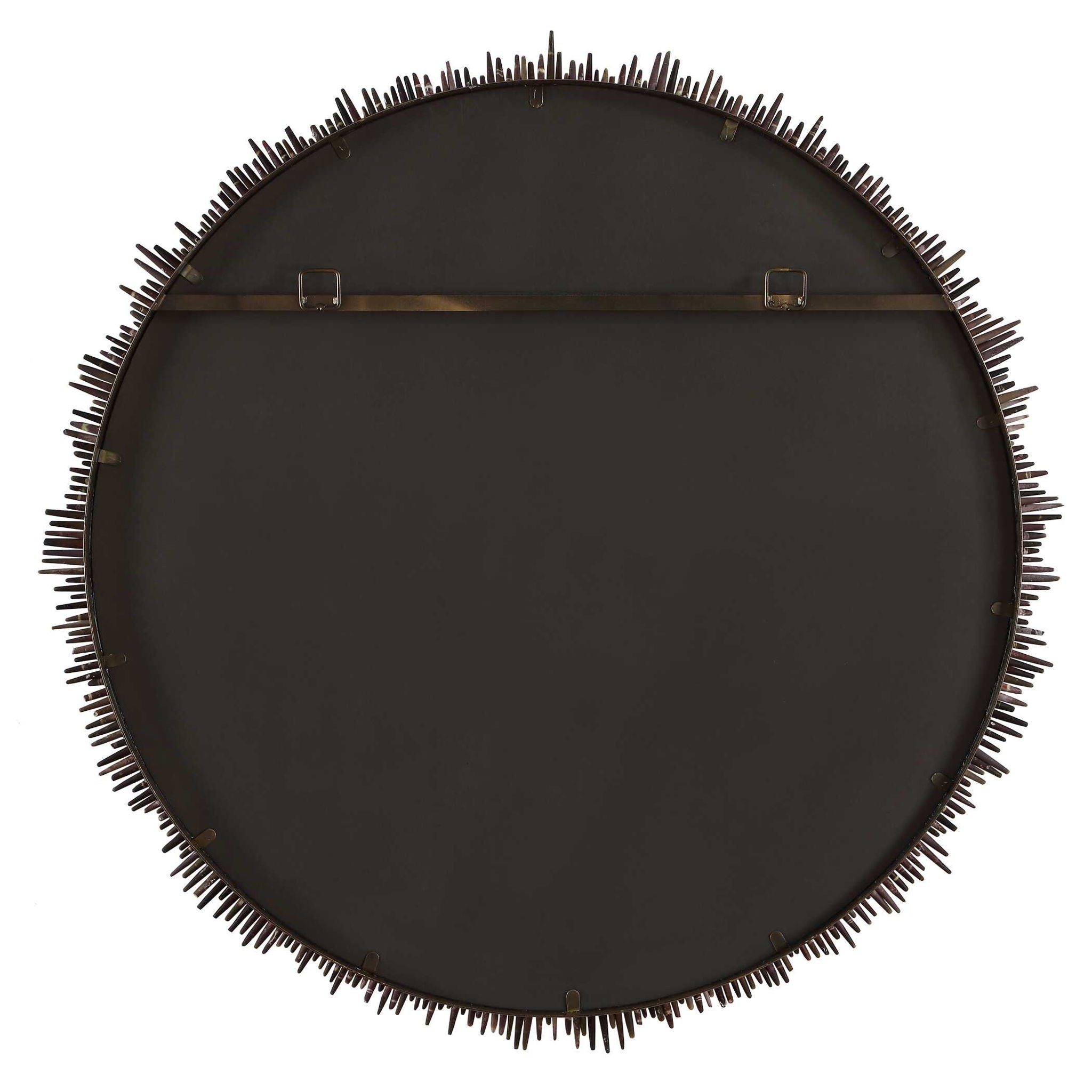 Tiger Sea Urchin - Round Mirror - Brown / Green