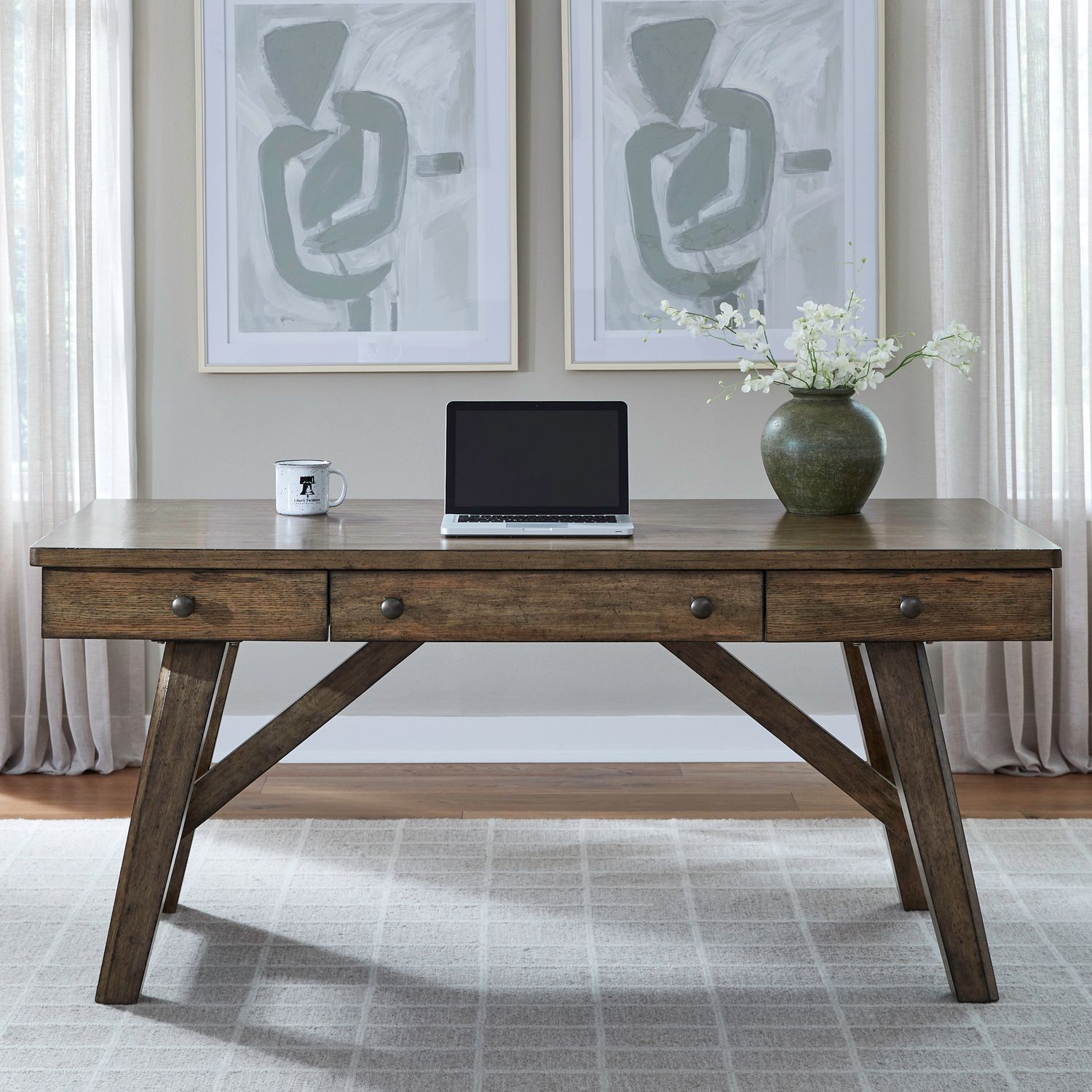 Carolina Park - Writing Desk - Amber Brown