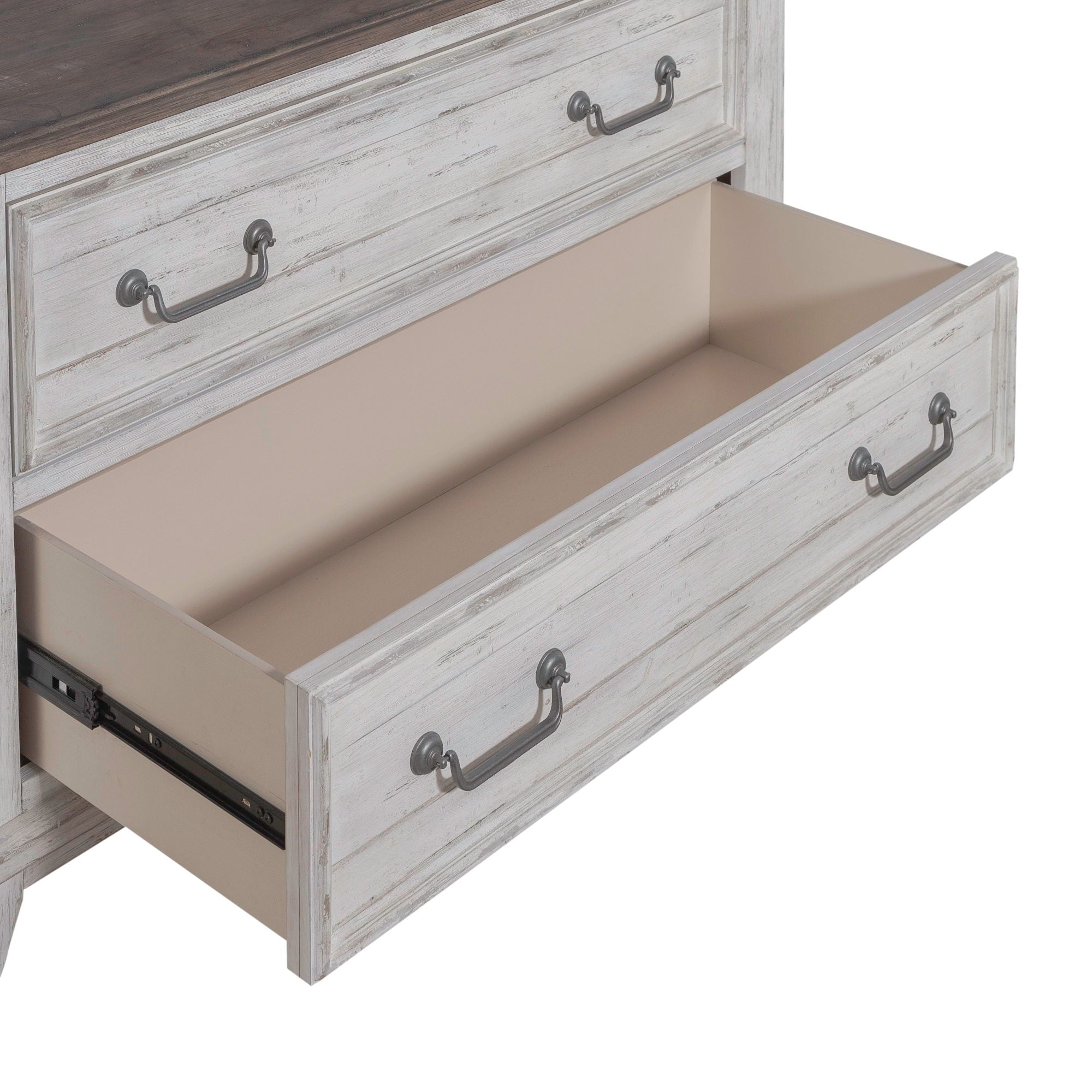 River Place - Curio Base - Riverstone White & Tobacco