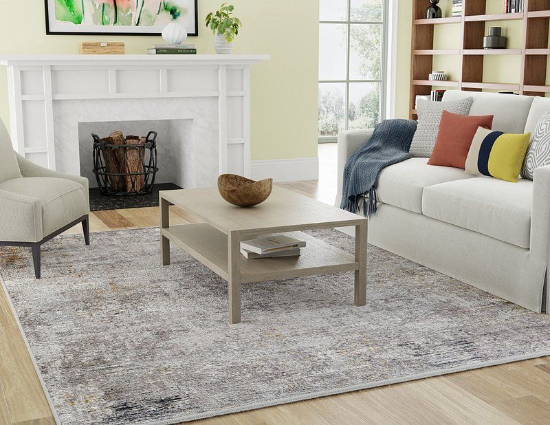 CADIZ Collection - 3892F Light Gray/Ivory