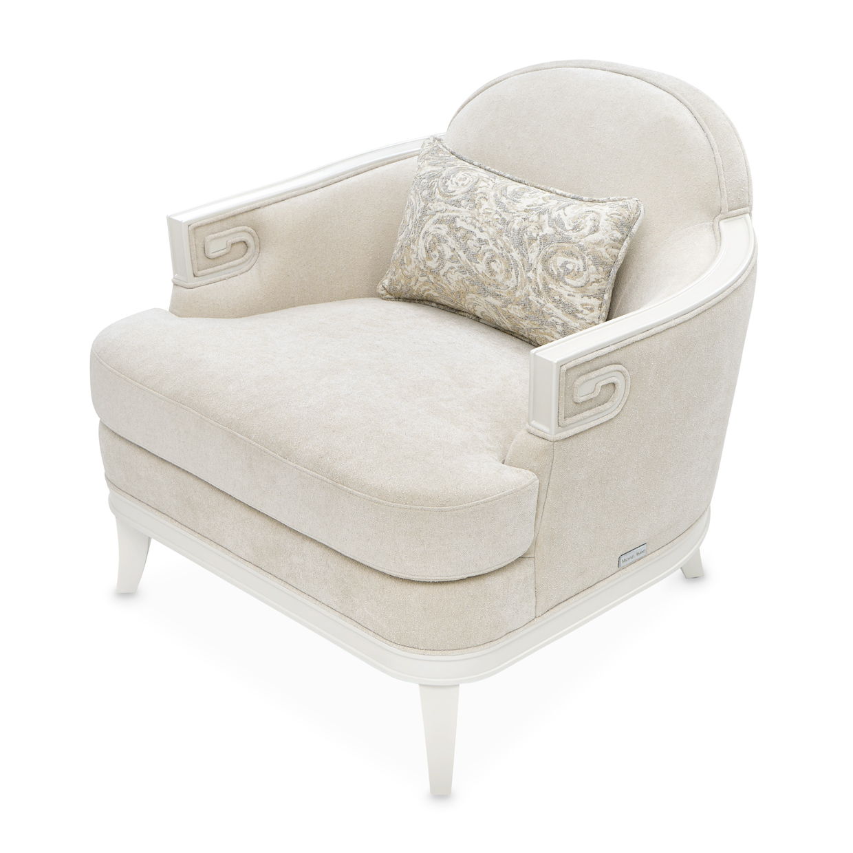 La Marisia - Chenille Matching Chair - Tranquil / Creamy Pearl