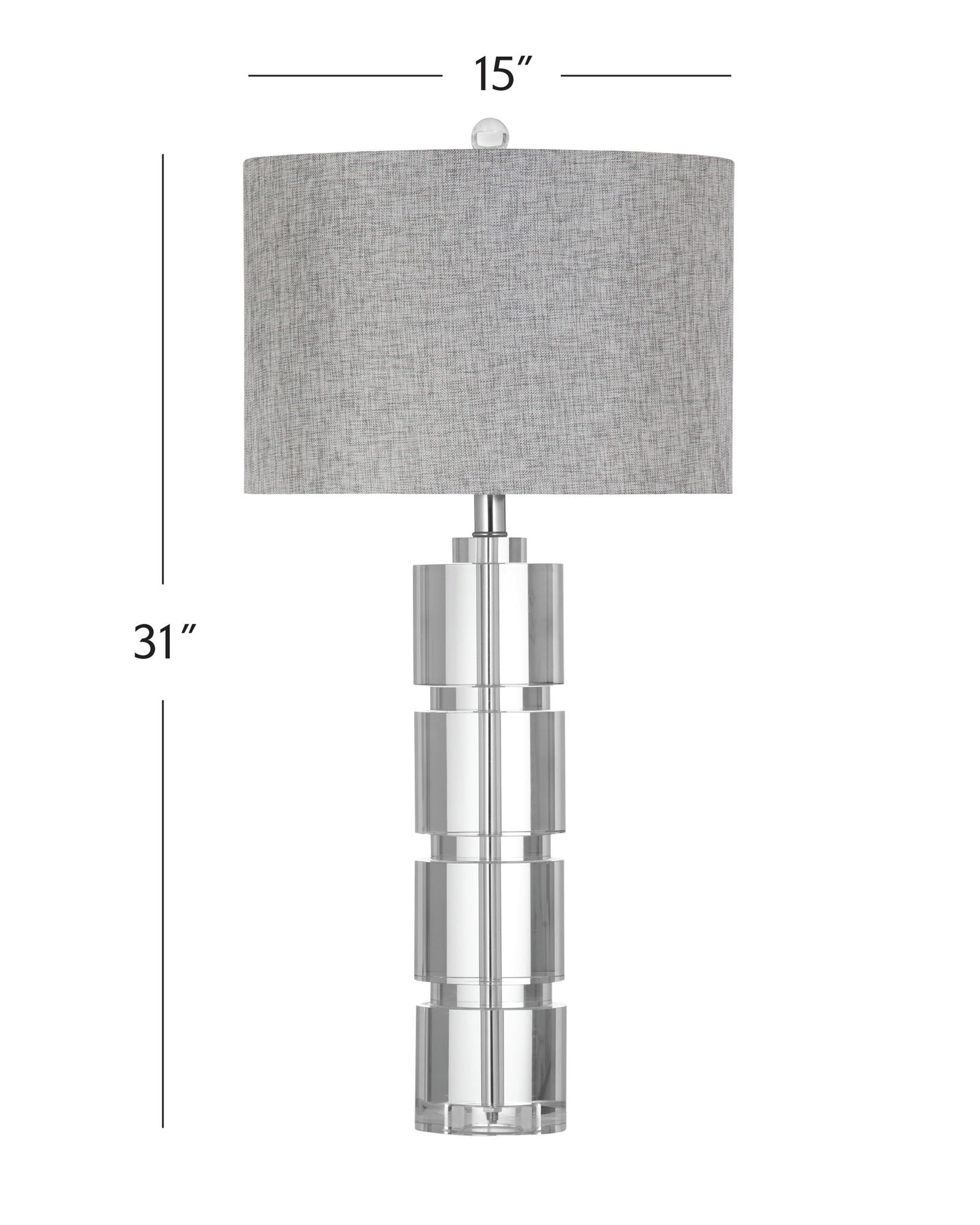 Bethany - Table Lamp - Silver