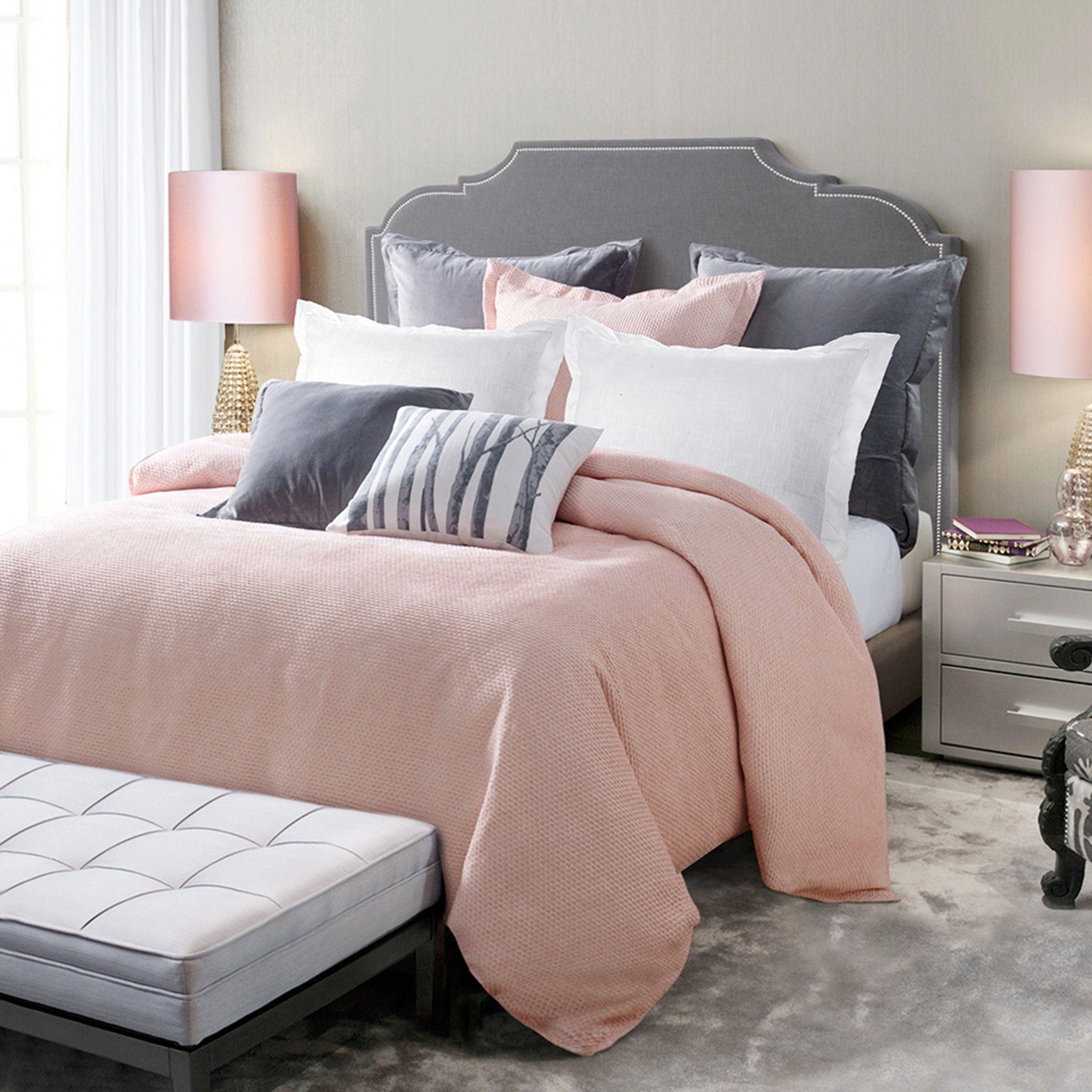 Jolie - Queen Duvet Cover - Pink