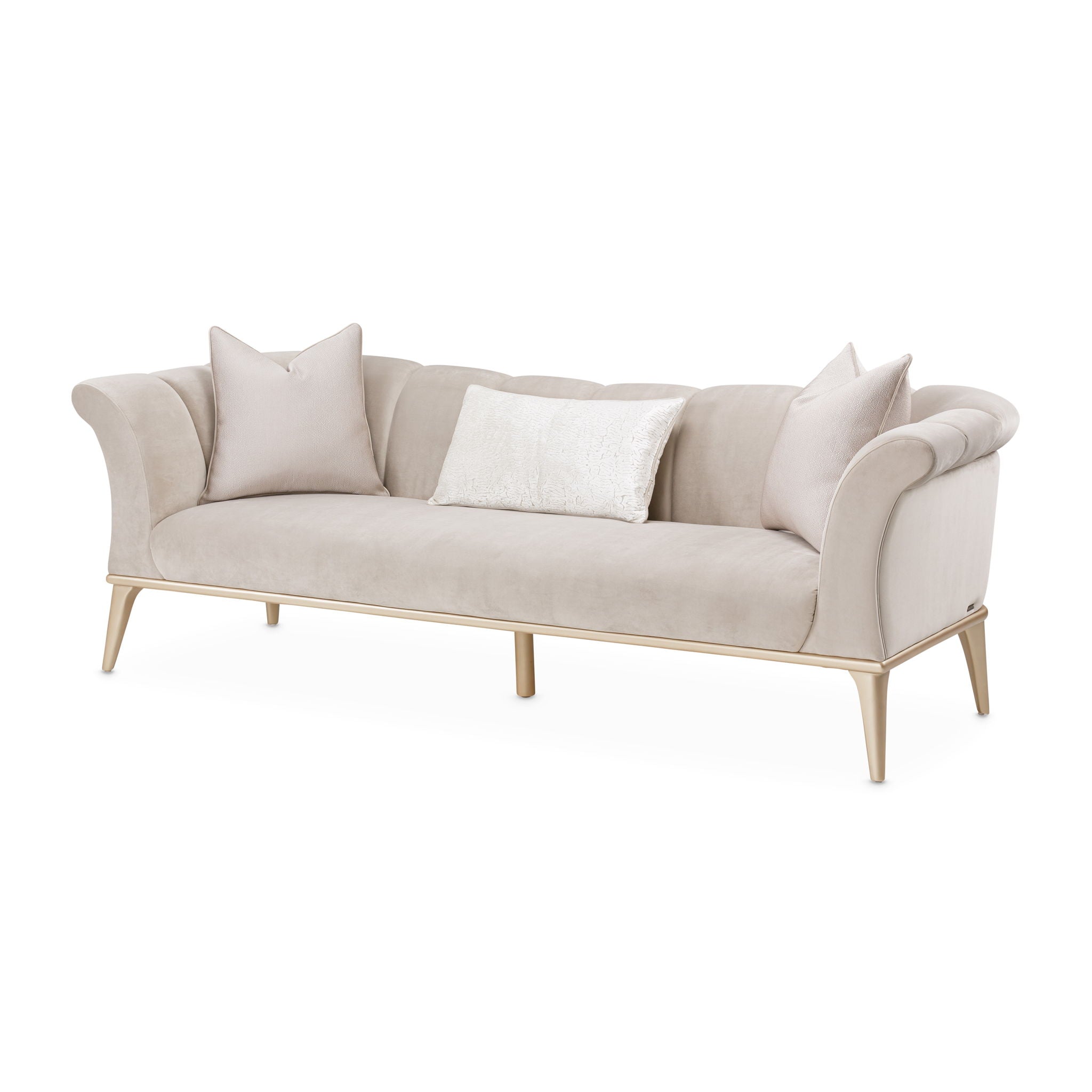 Yvette - Sofa - Porcini / Medium Champagne