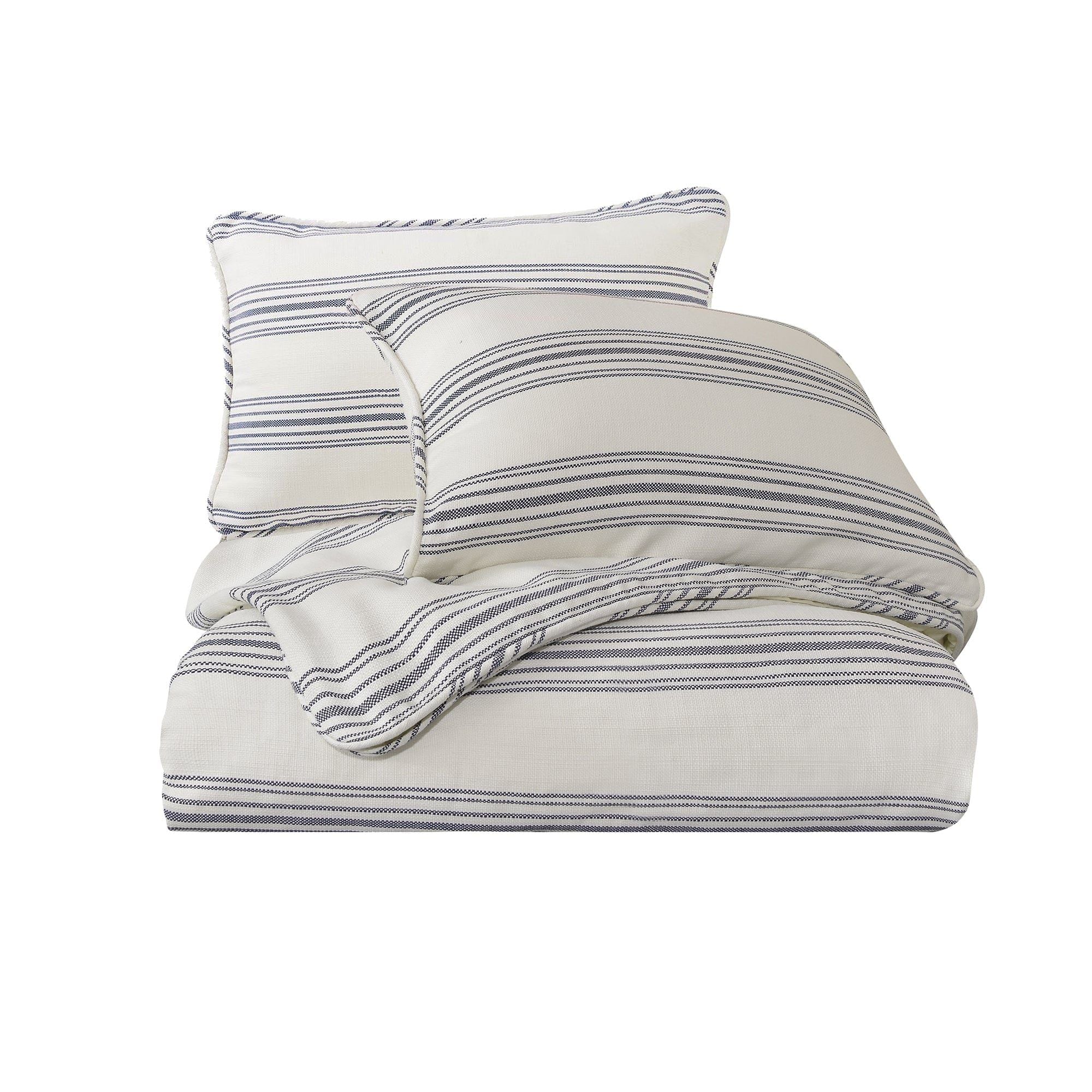 Prescott - King Duvet Cover Set (Set of 3) - Navy