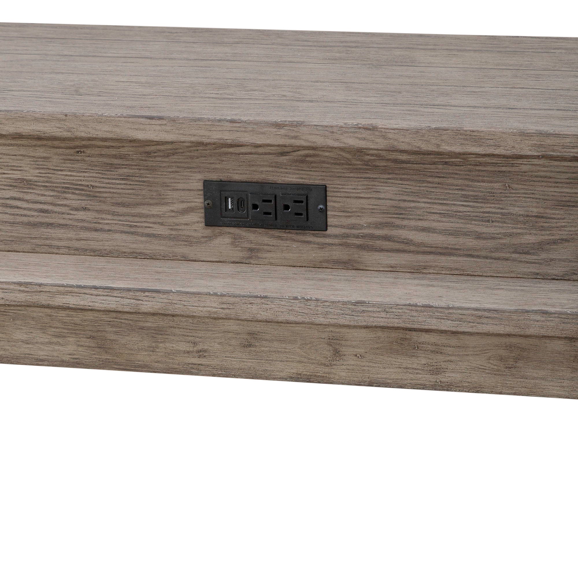 Skyview Lodge - Console Bar Table - Cobblestone