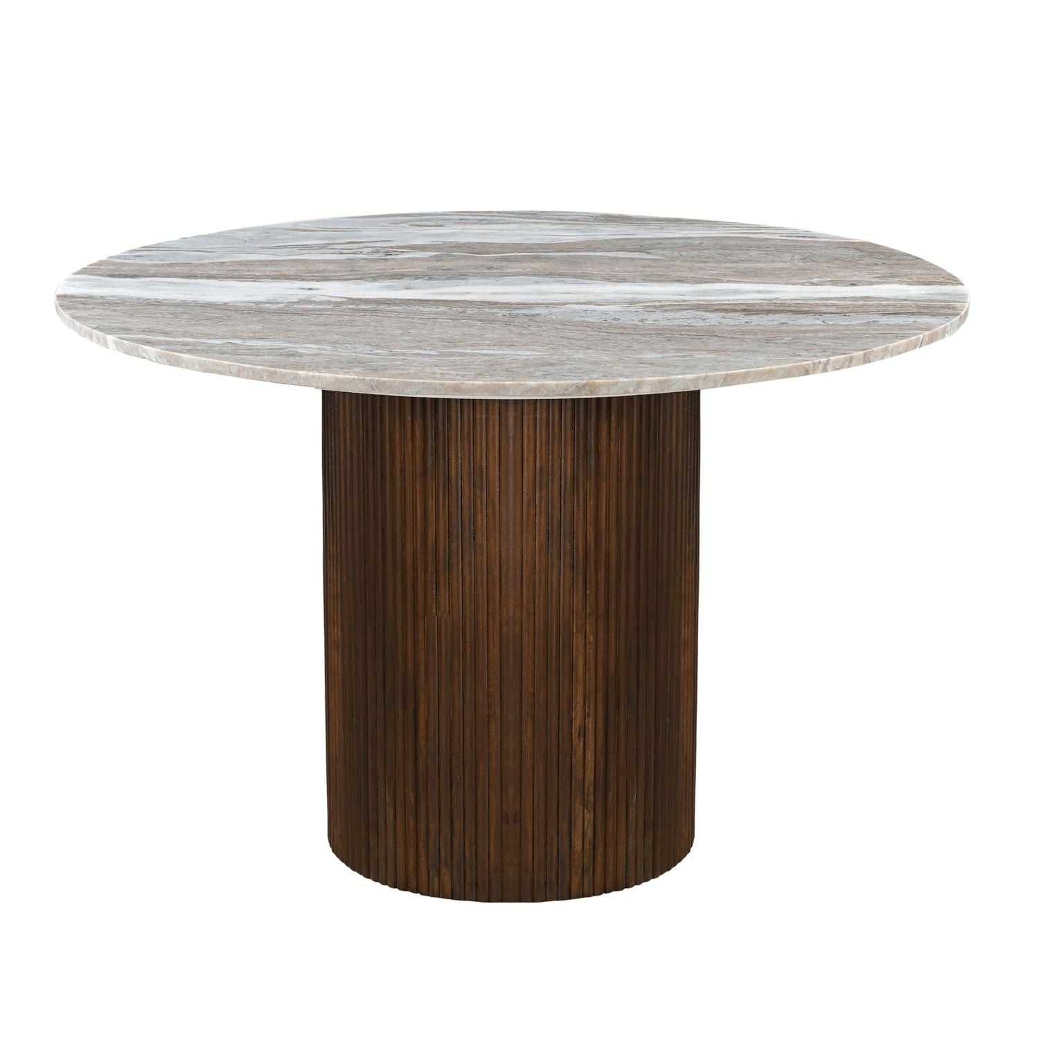 Kaleidoscope - Pedestal Table - Aged Whiskey
