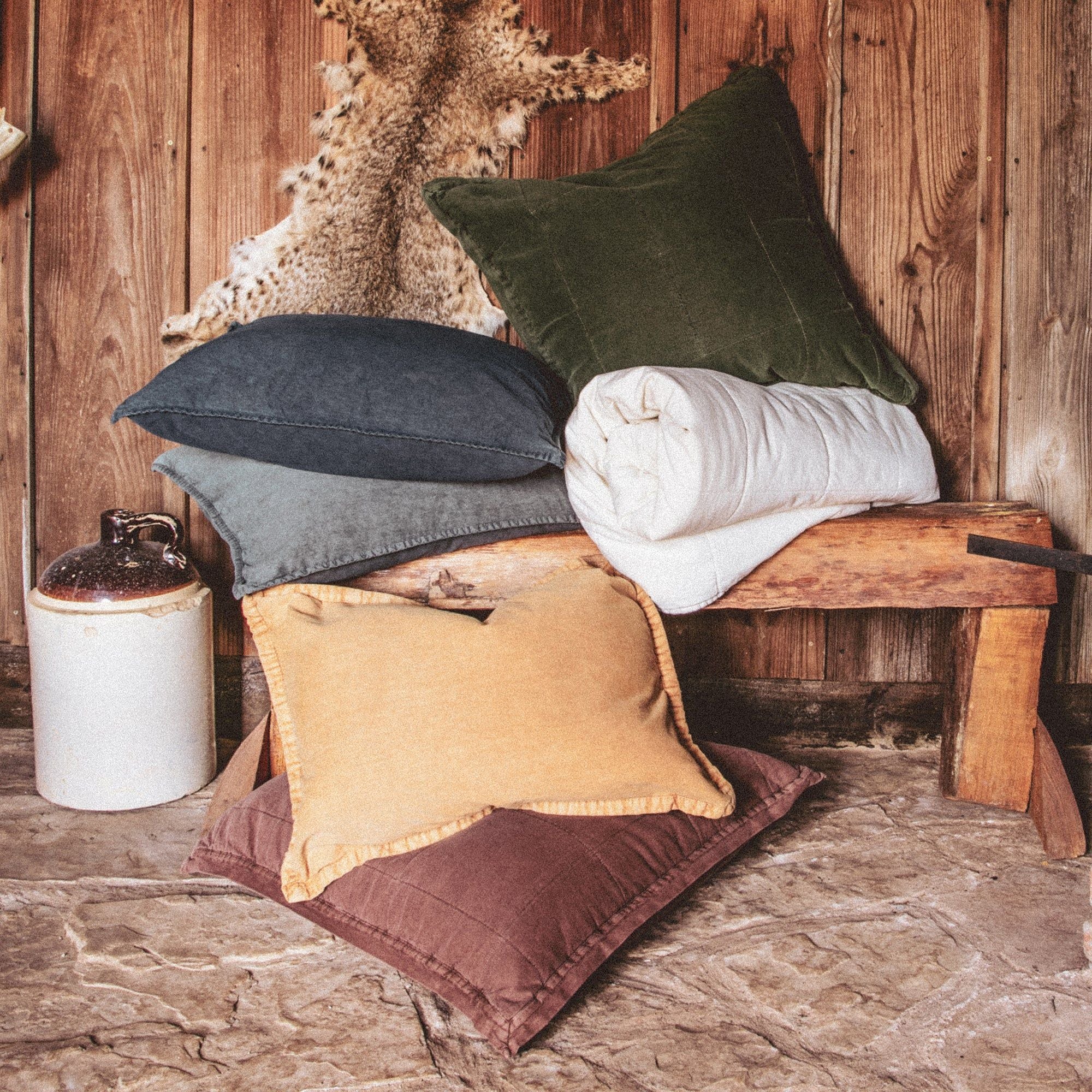 Cotton Canvas - Stonewashed Pillow Sham - Natural