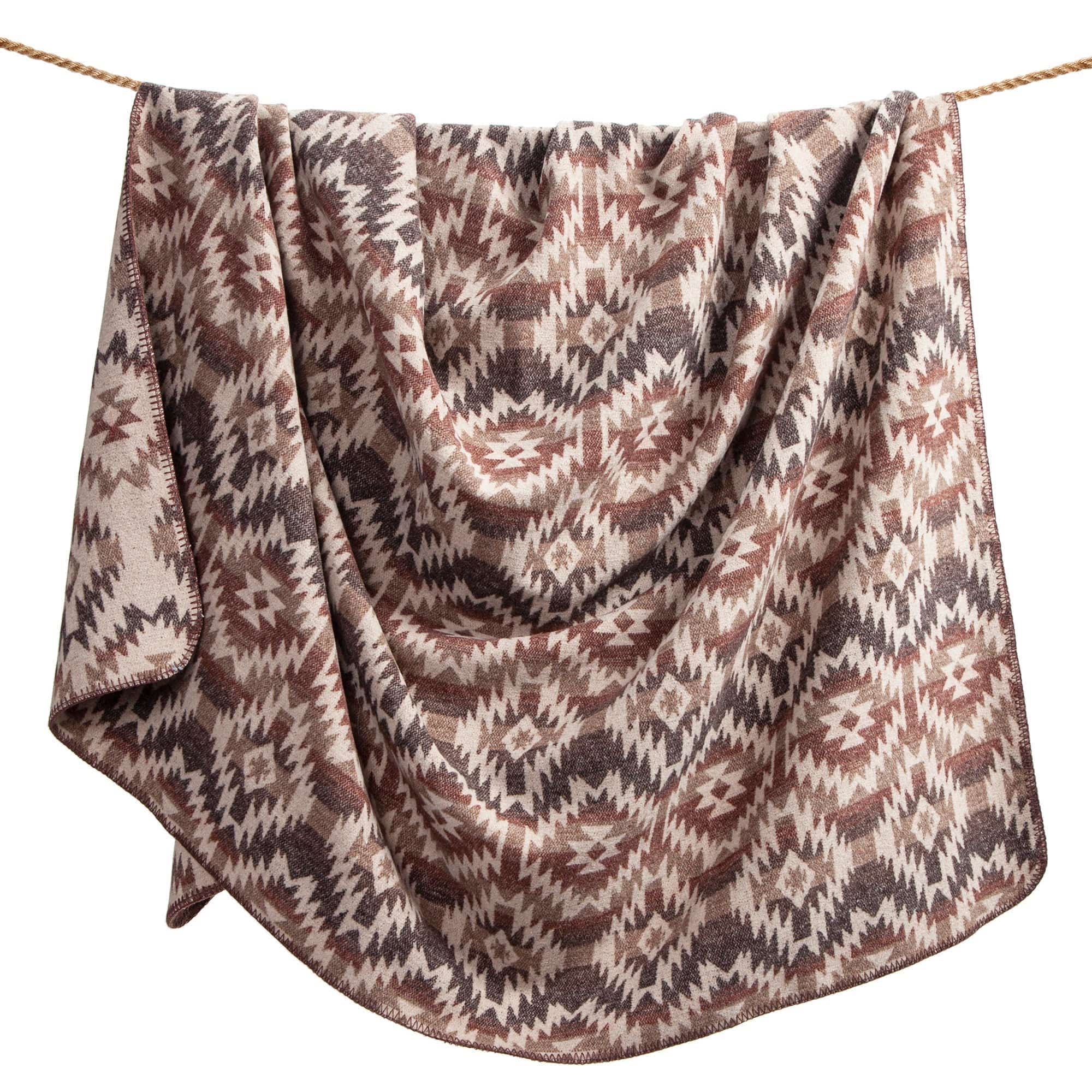 Mesa - Wool Blend Throw Blanket - Multi Color