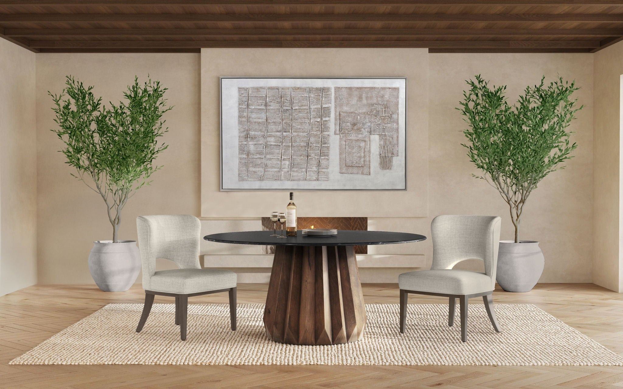 Trevino - Dining Chair - Sand