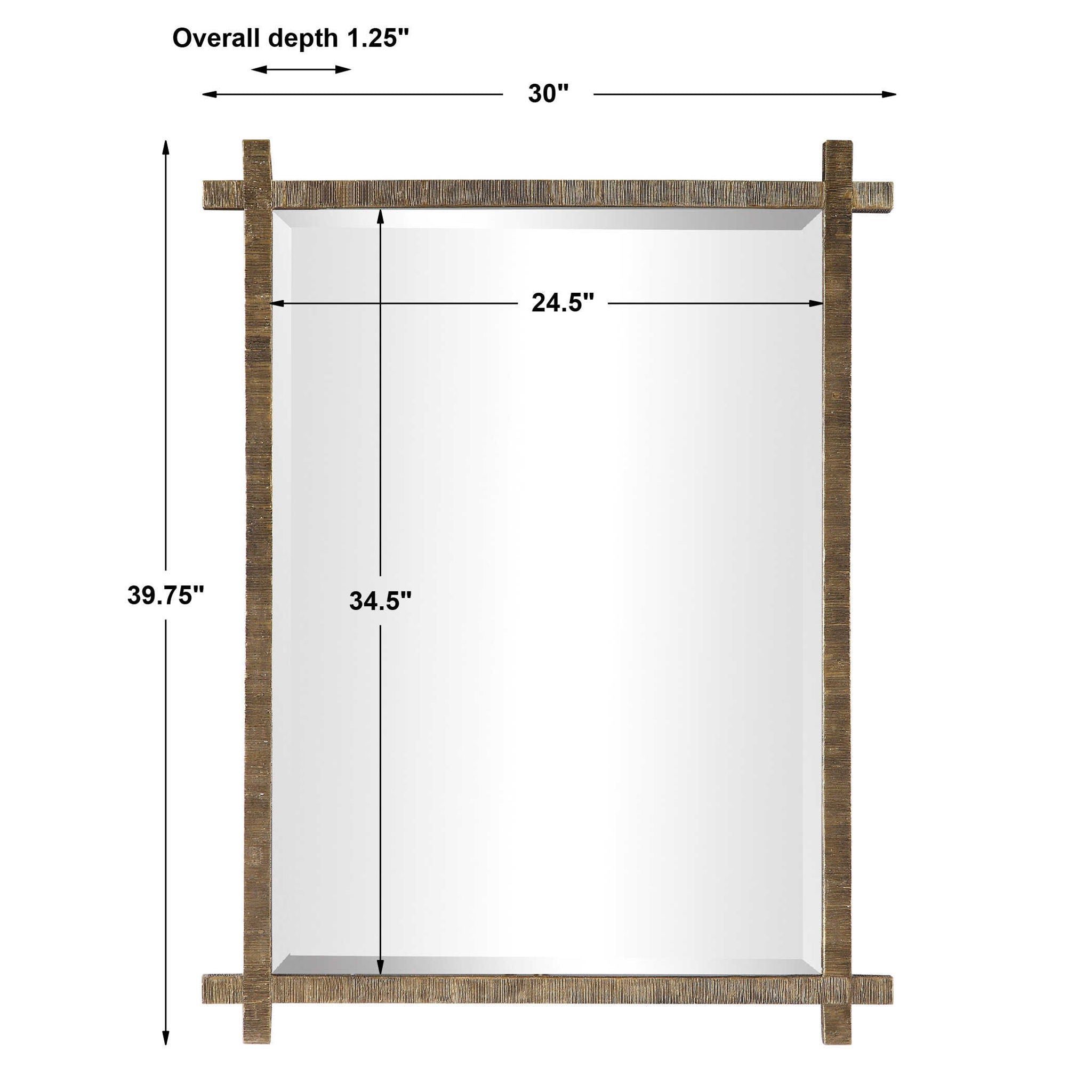 Abanu - Ribbed Dressing Mirror