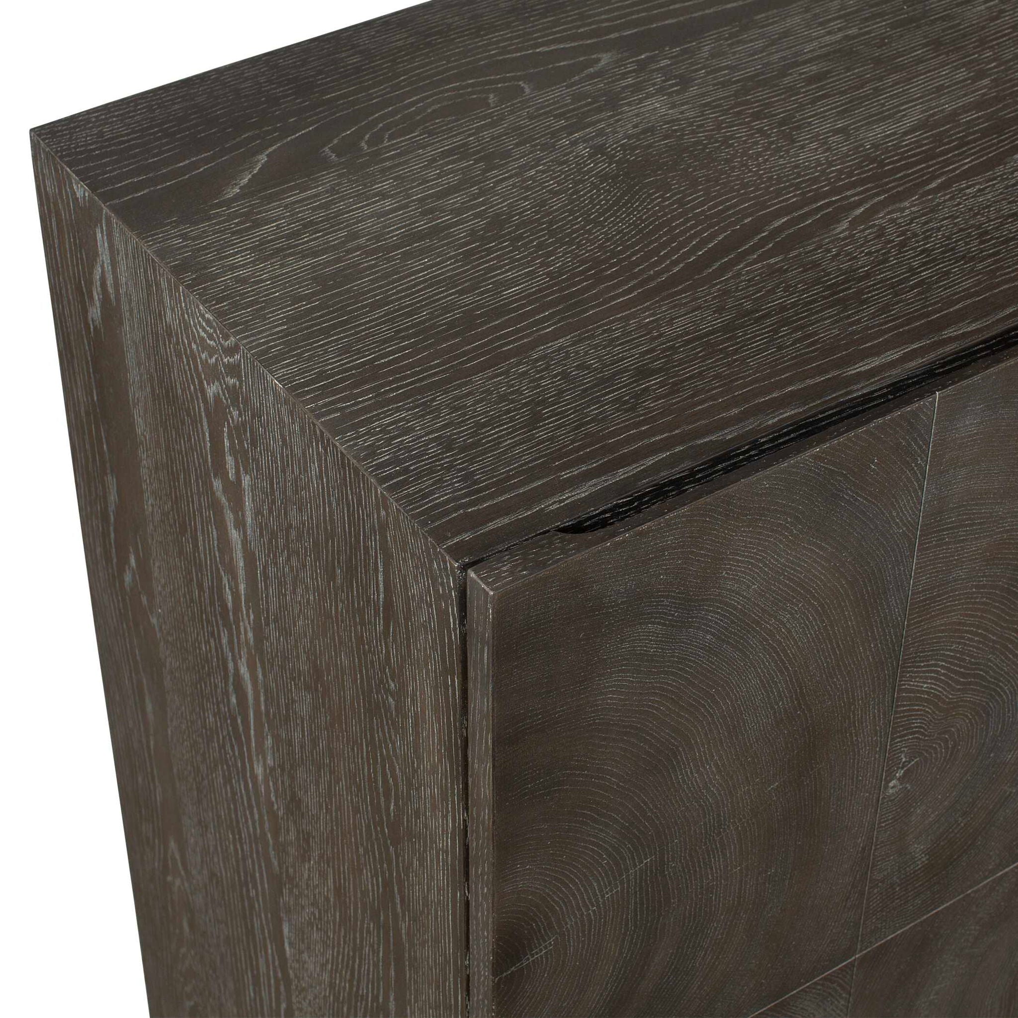 Phineas - 3 Door Modern Cabinet - Woodtone