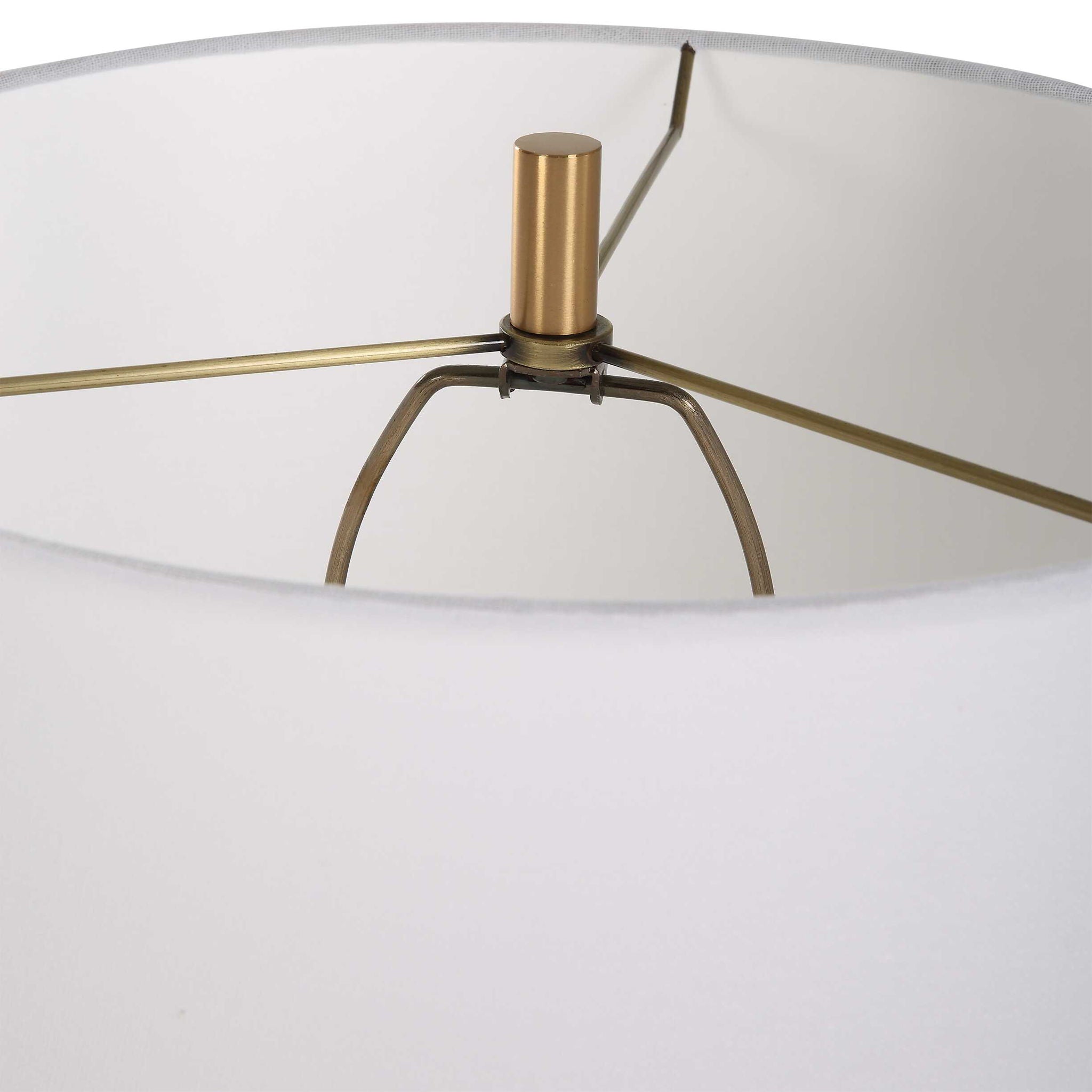 Palu - Travertine Table Lamp - Beige