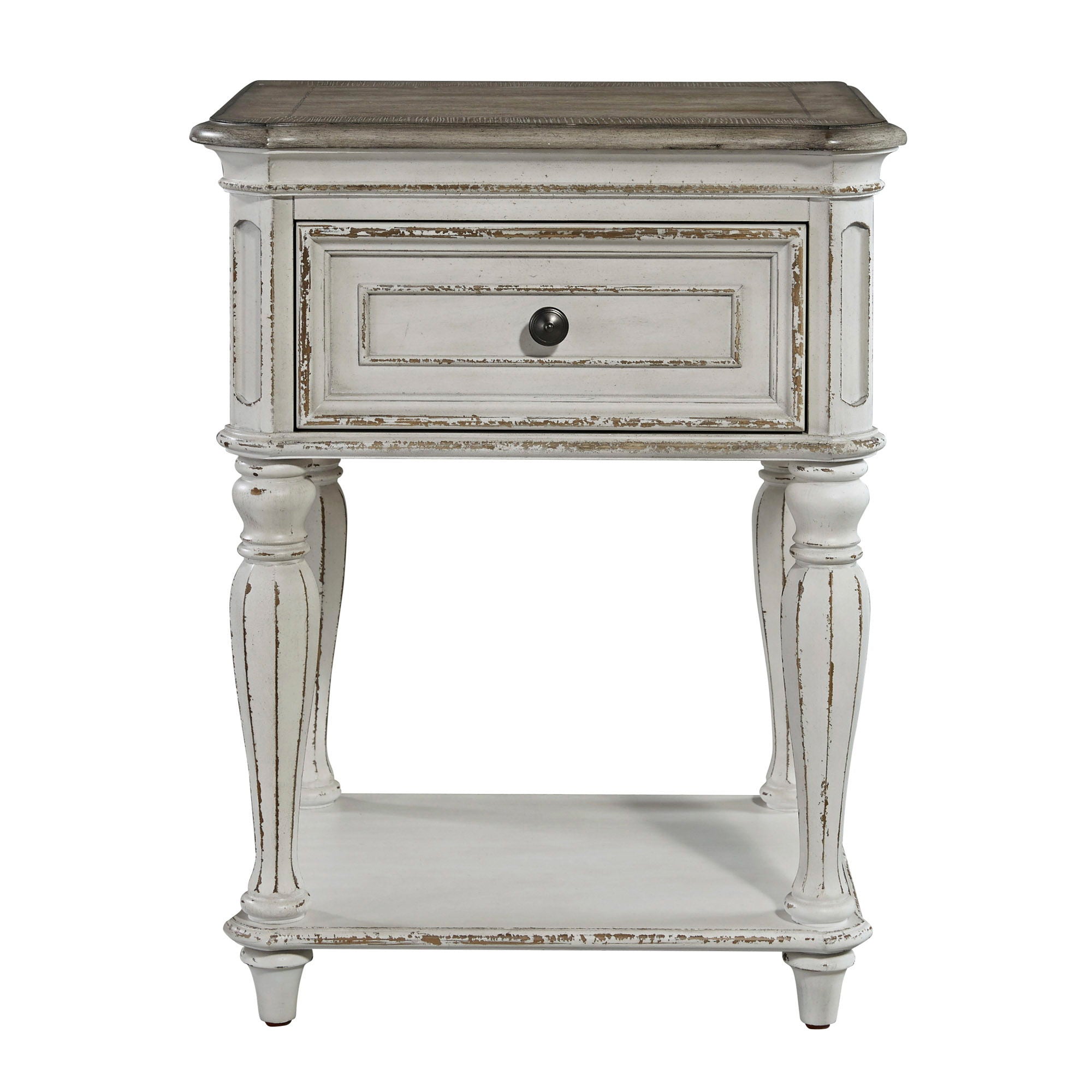 Magnolia Manor - Leg Nightstand - Antique White