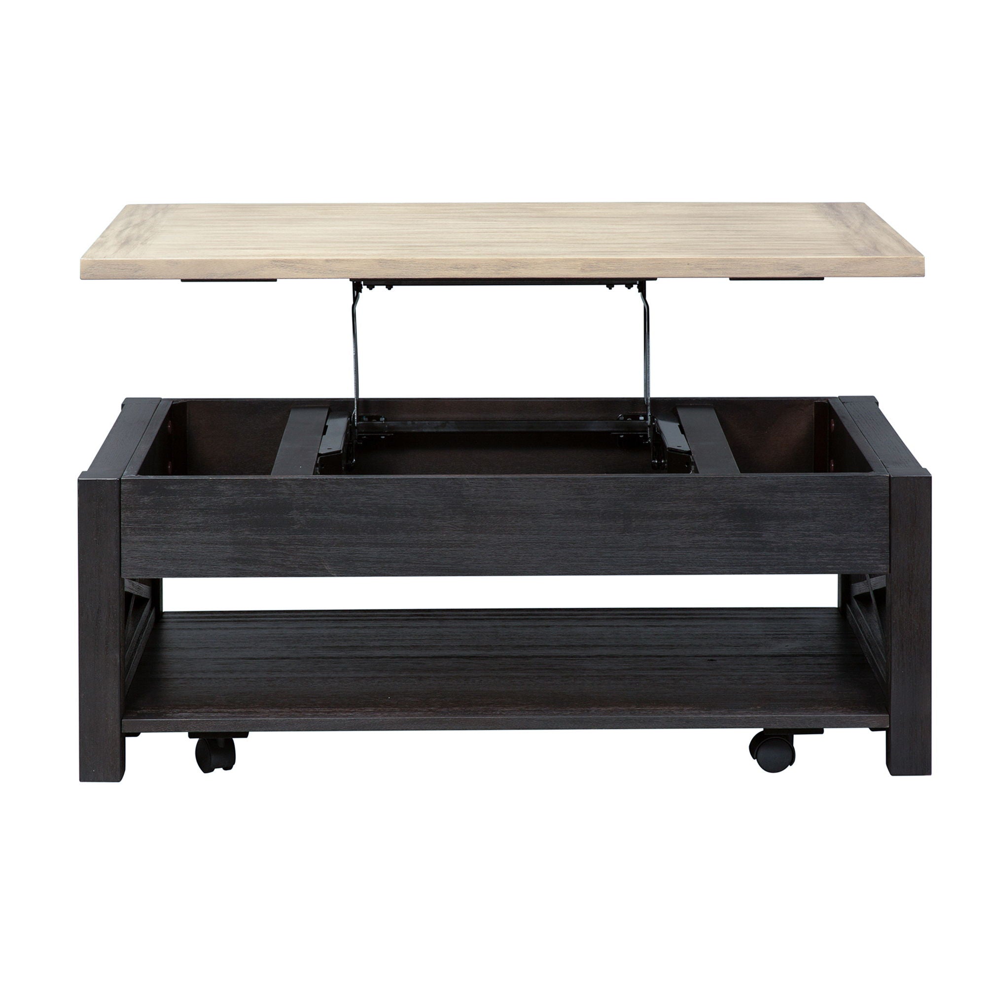 Heatherbrook - Lift Top Cocktail Table - Charcoal & Ash