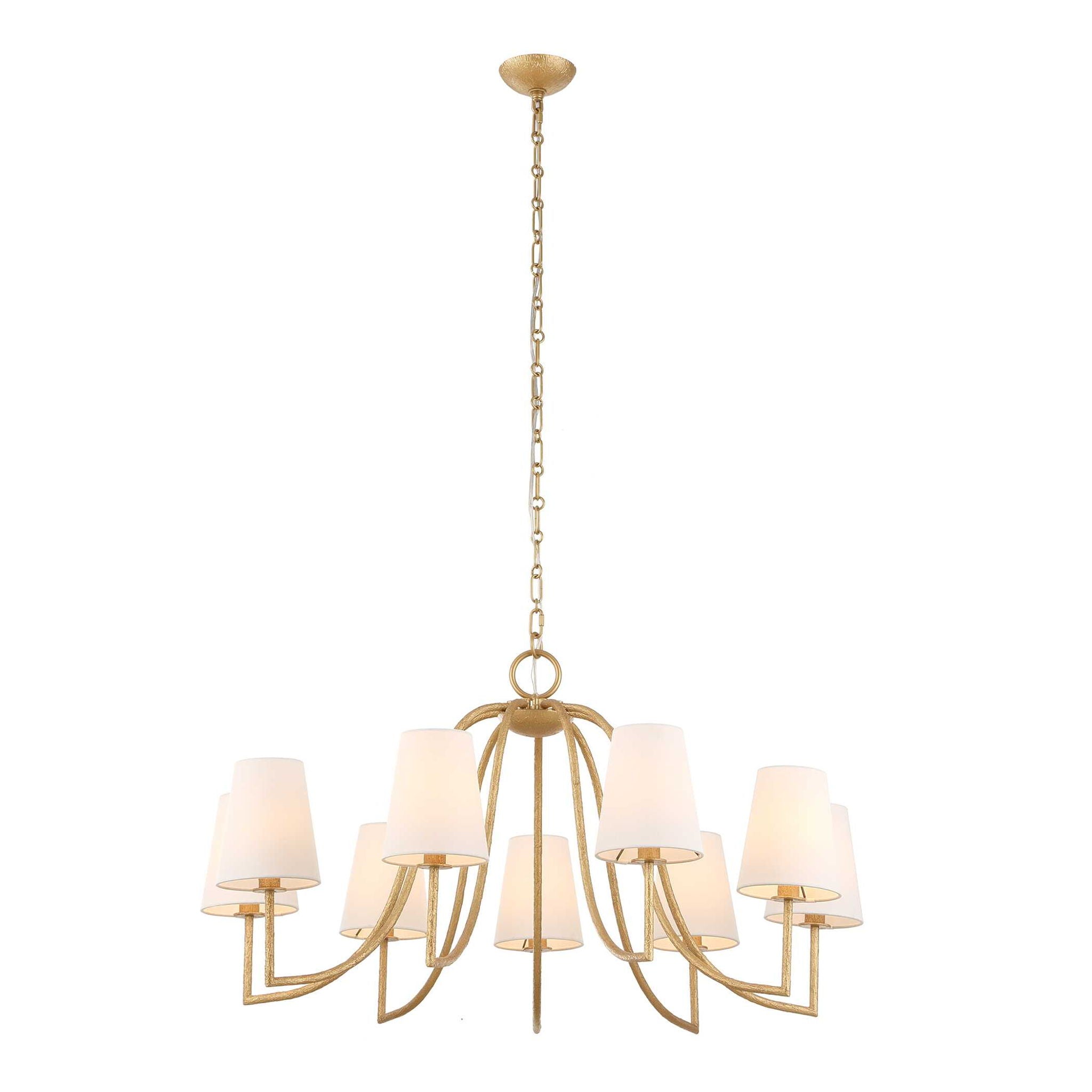 Seville - 9 Light Chandelier - Gold