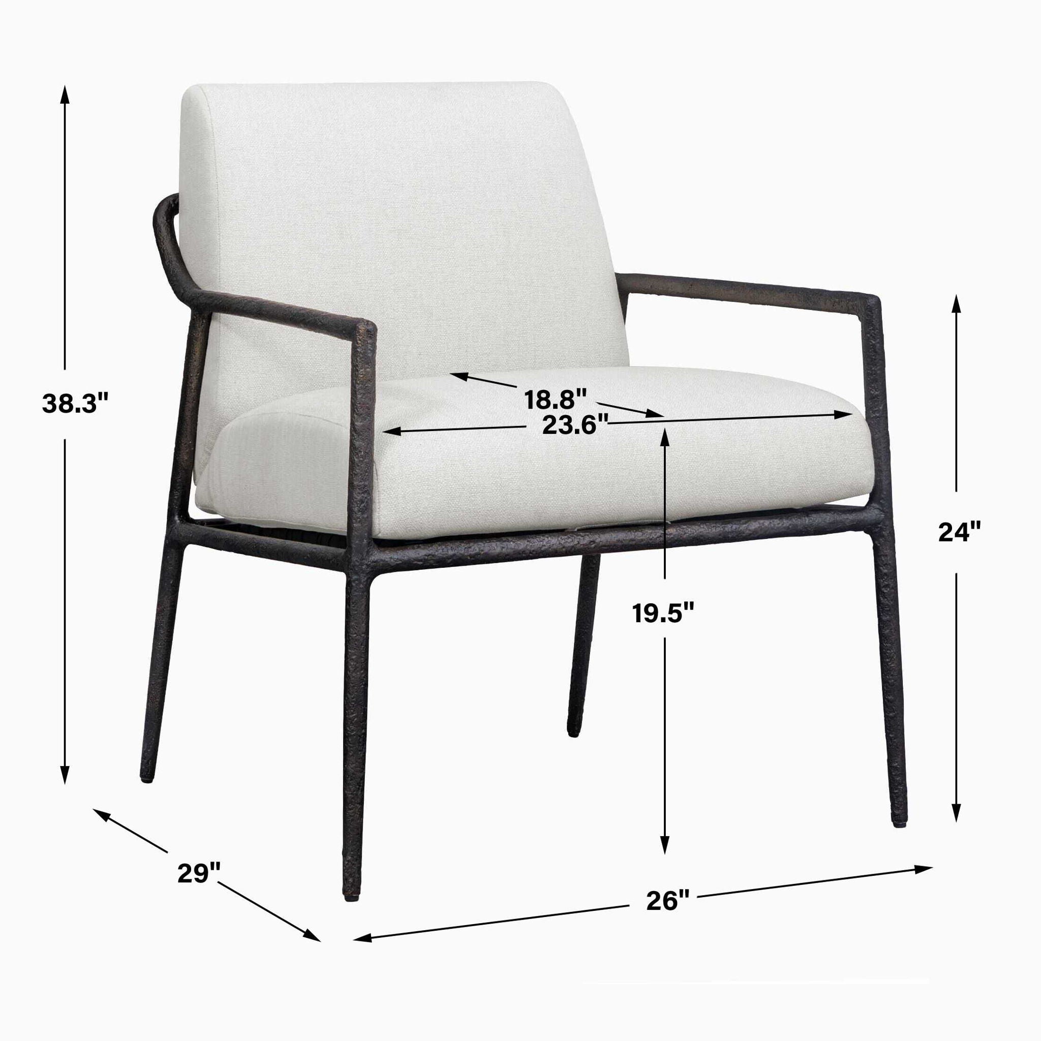 Thayer - Outdoor Upholstered Lounge Chair - Bronze / White
