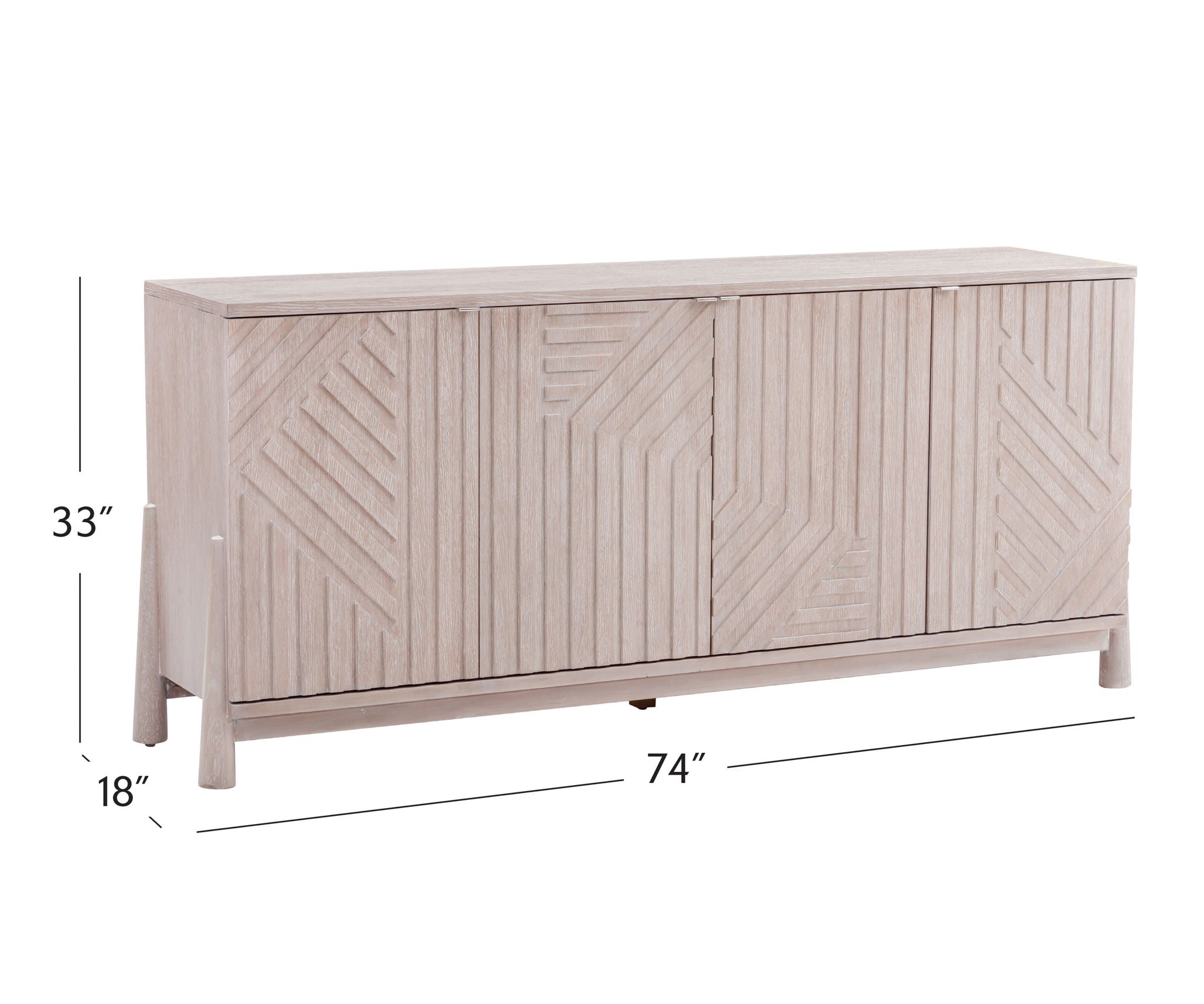 Horizons - Server - Cerused White Oak