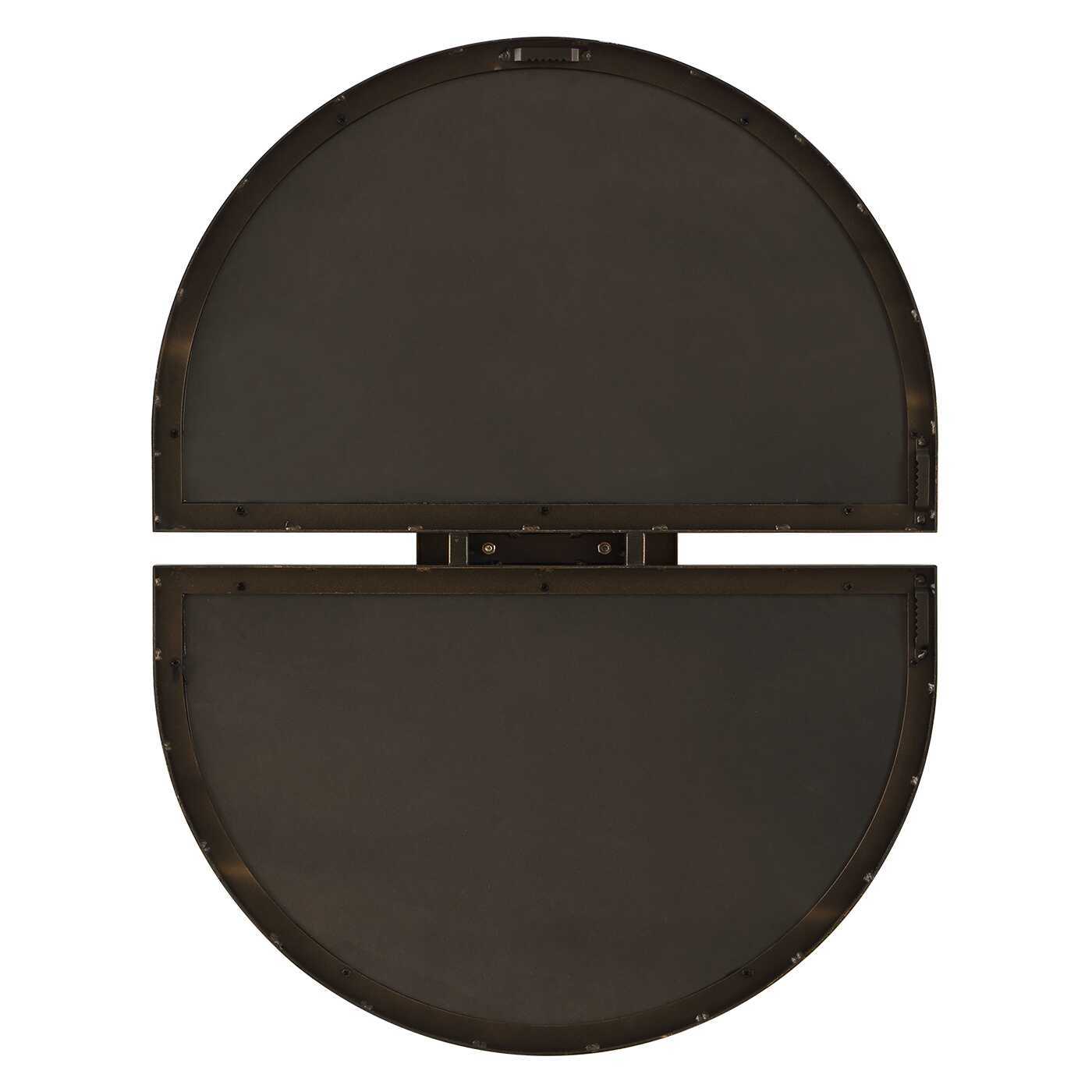 Encase - Modern Oval Mirror - White