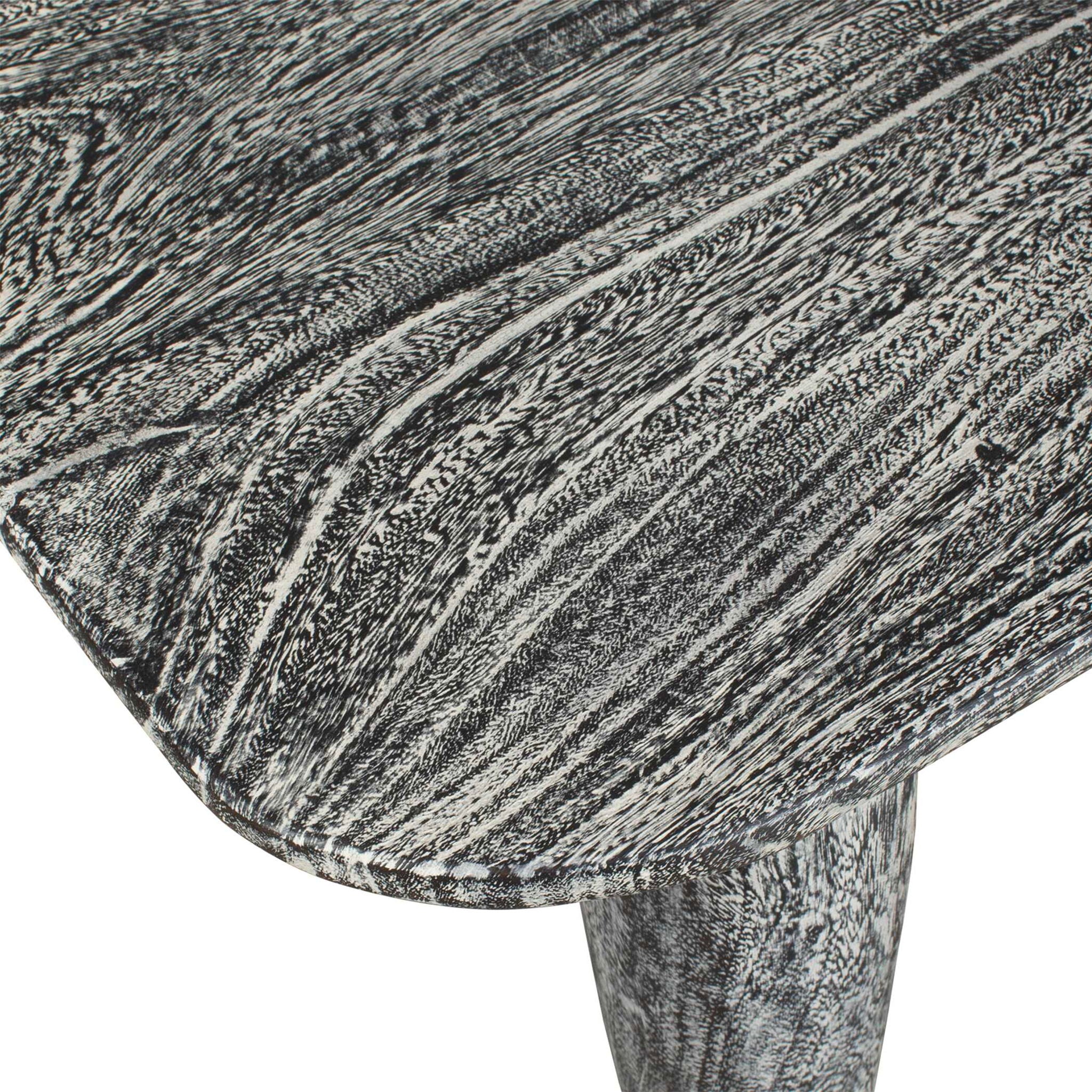 Fade To Black - Wood Bench - Black / White