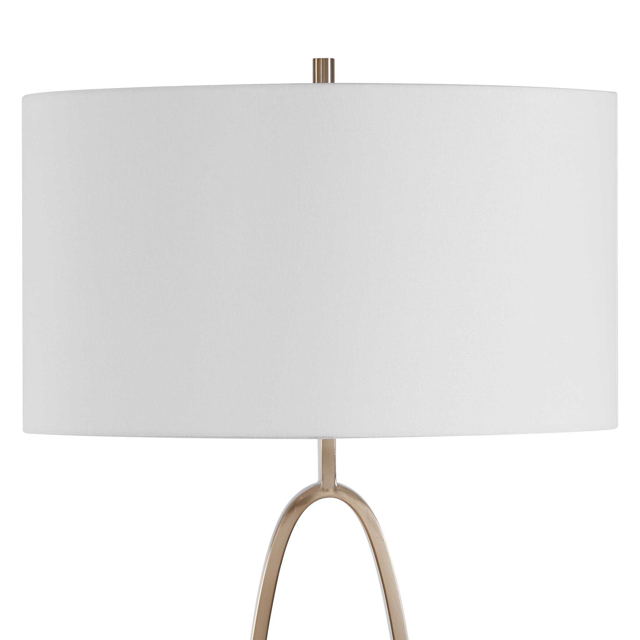 Tordin - Geometric Floor Lamp - Brass / Gold