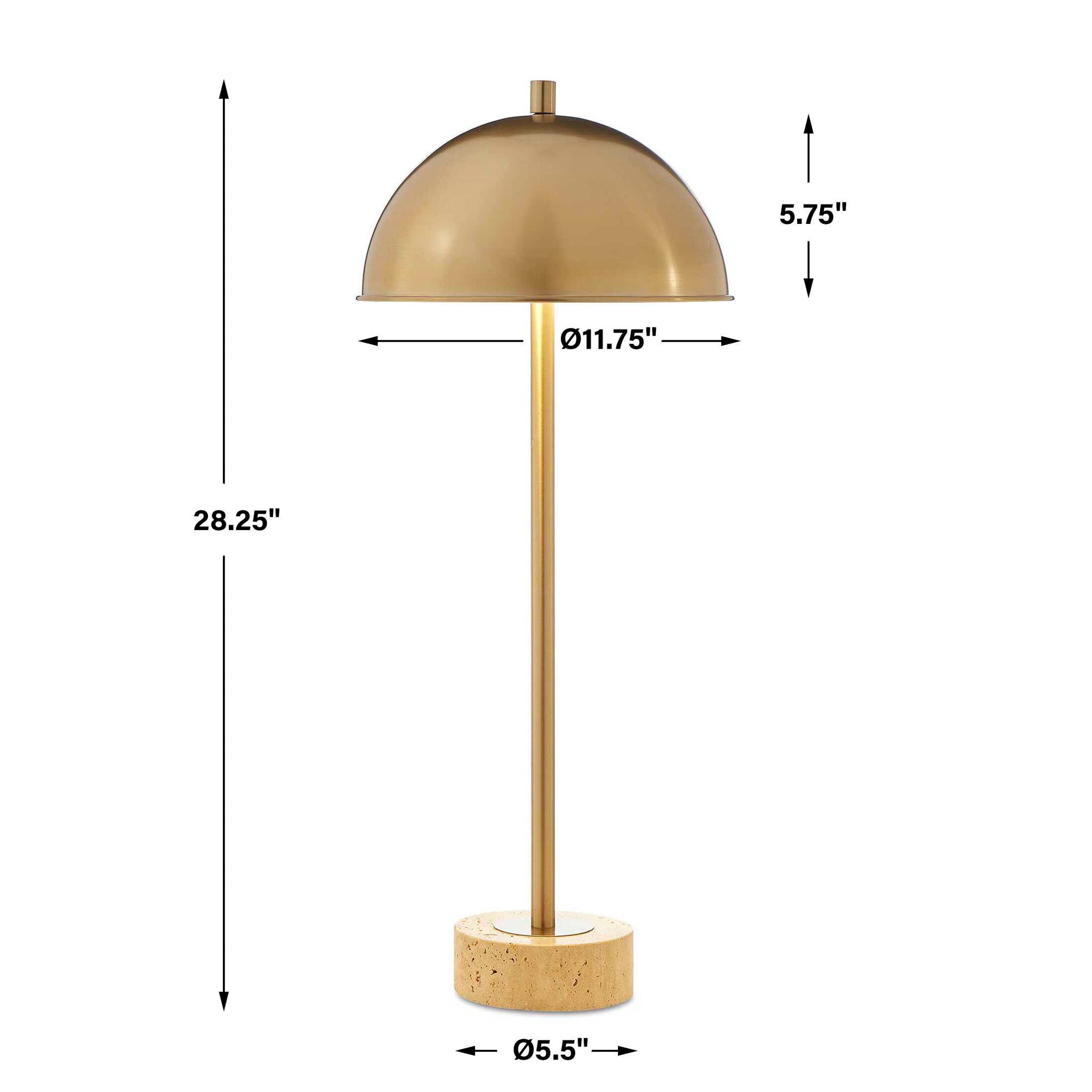 Dunham - Brass Buffet Lamp - Gold
