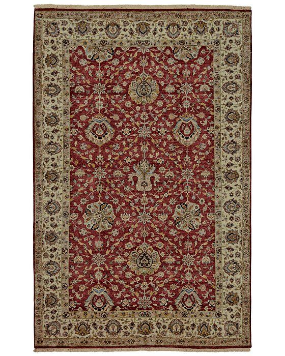 BANDU Collection - 6057F Pomegranate/Beige