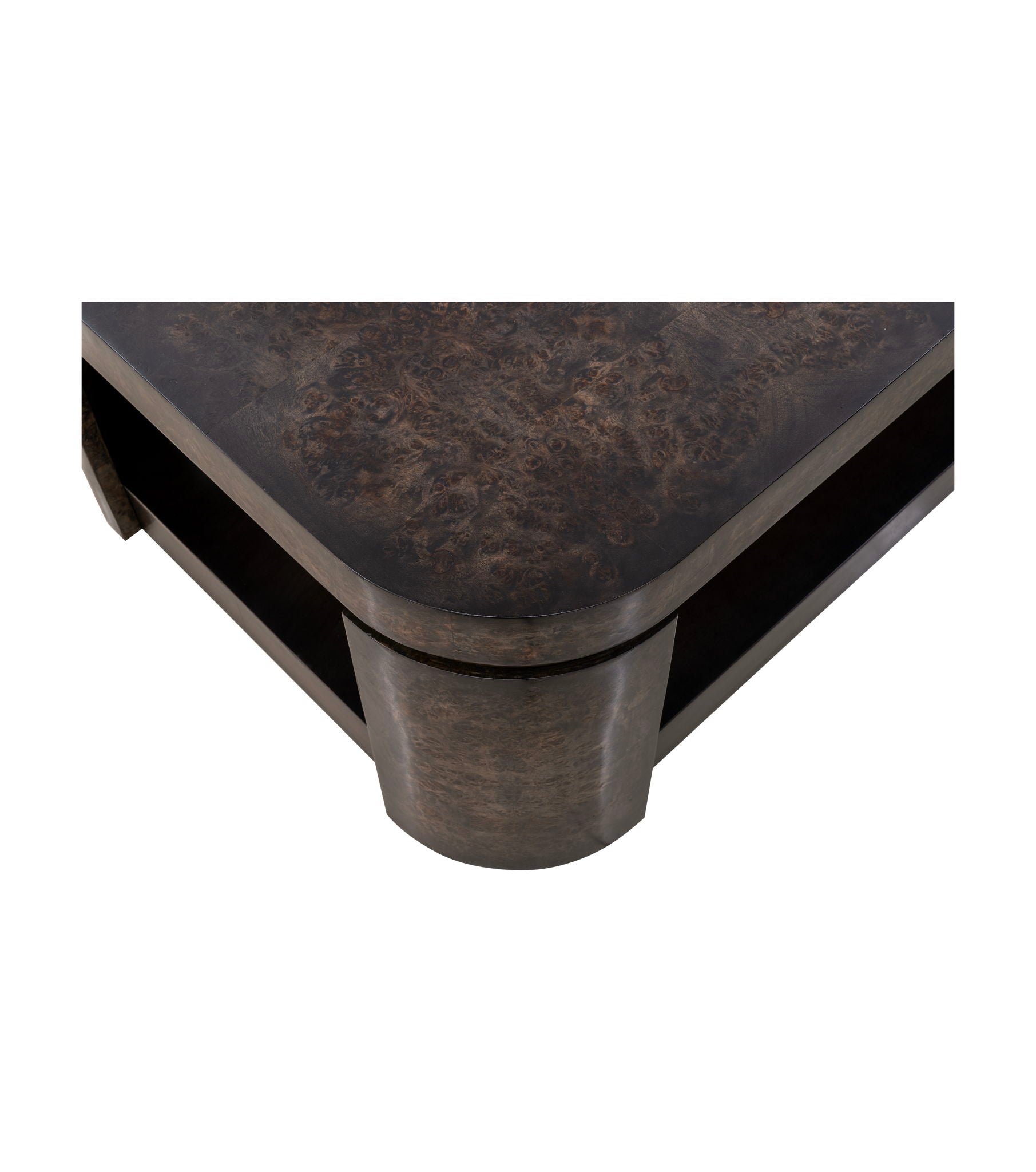 Langford - Coffee Table - Ebony Mappa Burl
