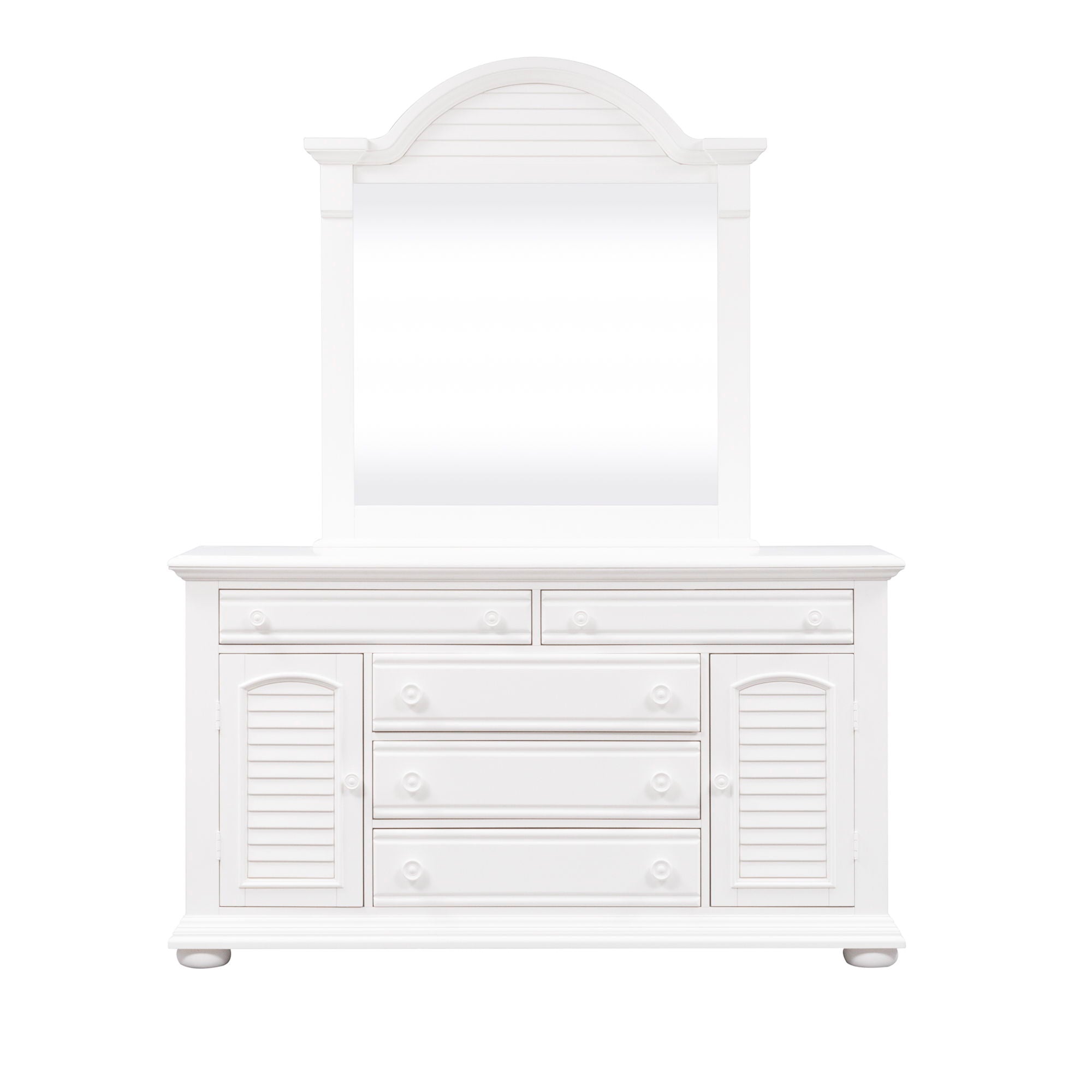 Summer House - 2 Door 5 Drawer Dresser - Oyster White