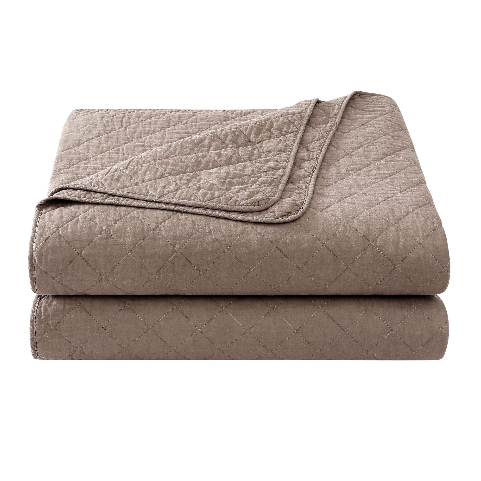 Cotton Comfort - King Quilt Set (Set of 3) - Mocha