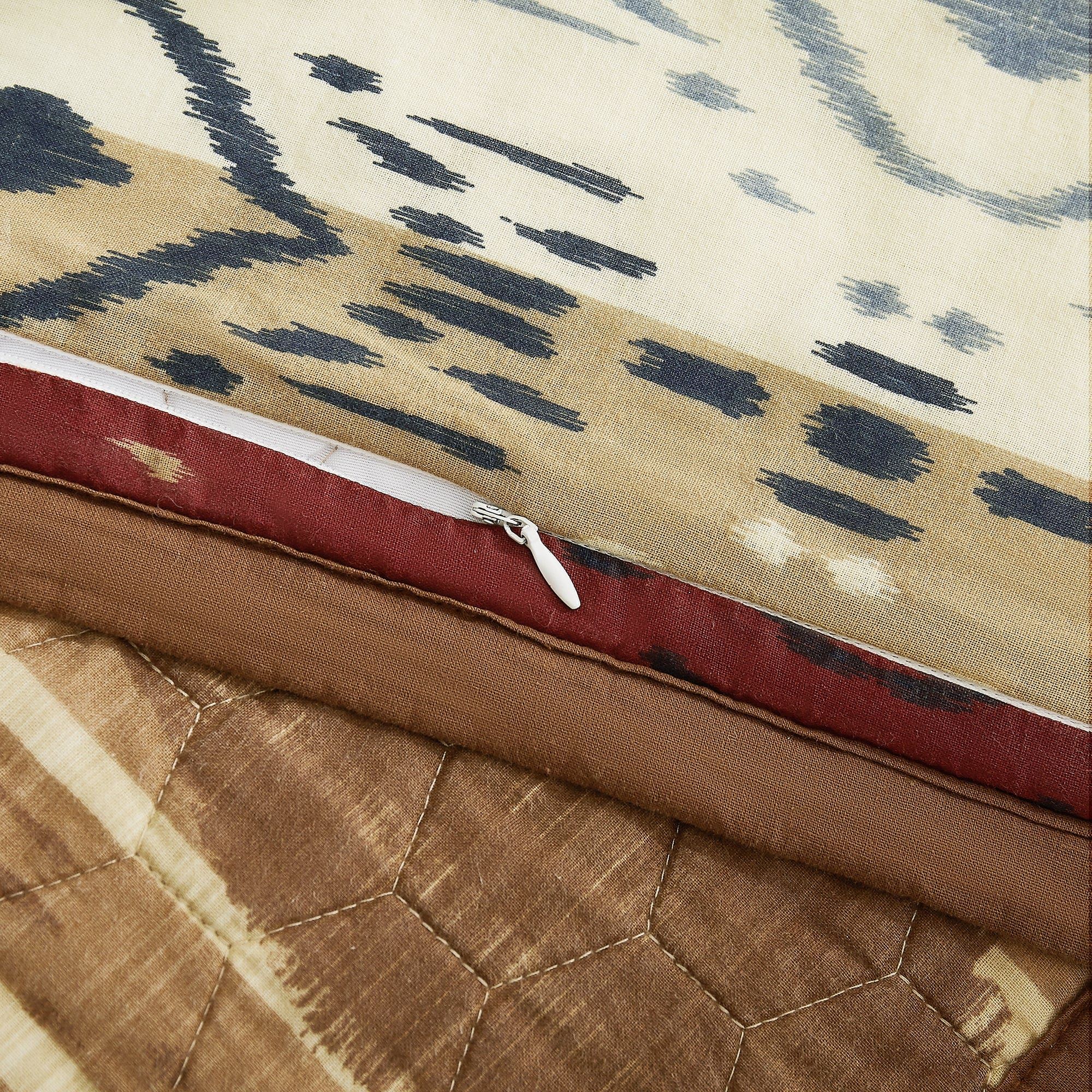Home On The Range - Full/Queen Reversible Quilt Set (Set of 3) - Tan
