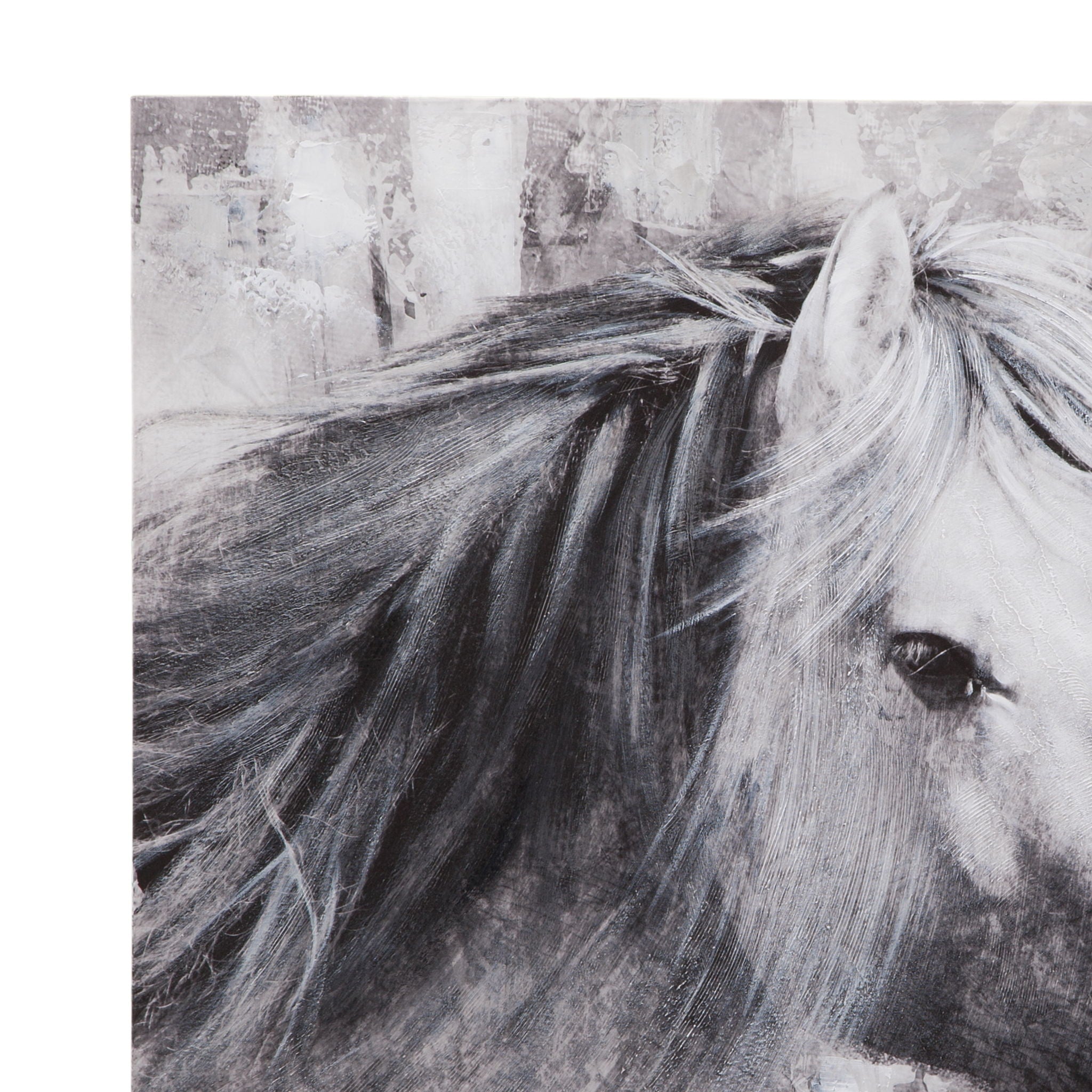 Meg Canvas Art - Dark Gray
