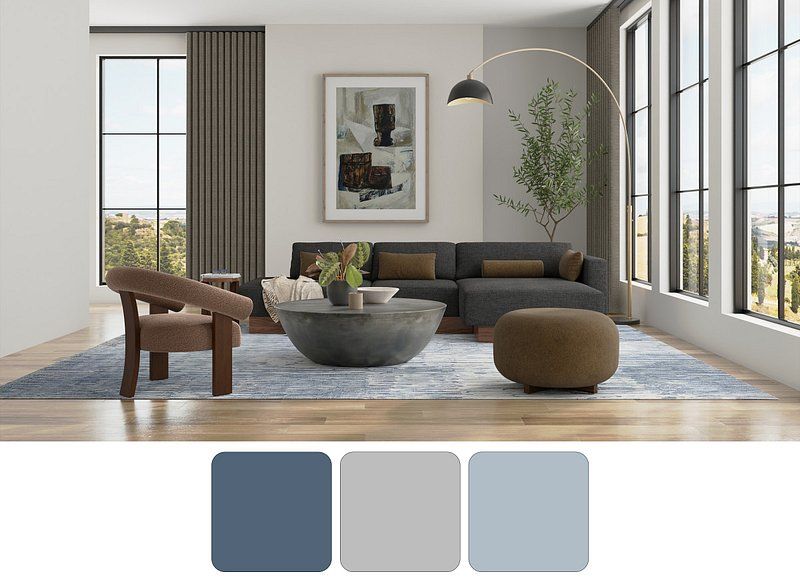 BRADEN Collection - 8A49F Blue/Ivory