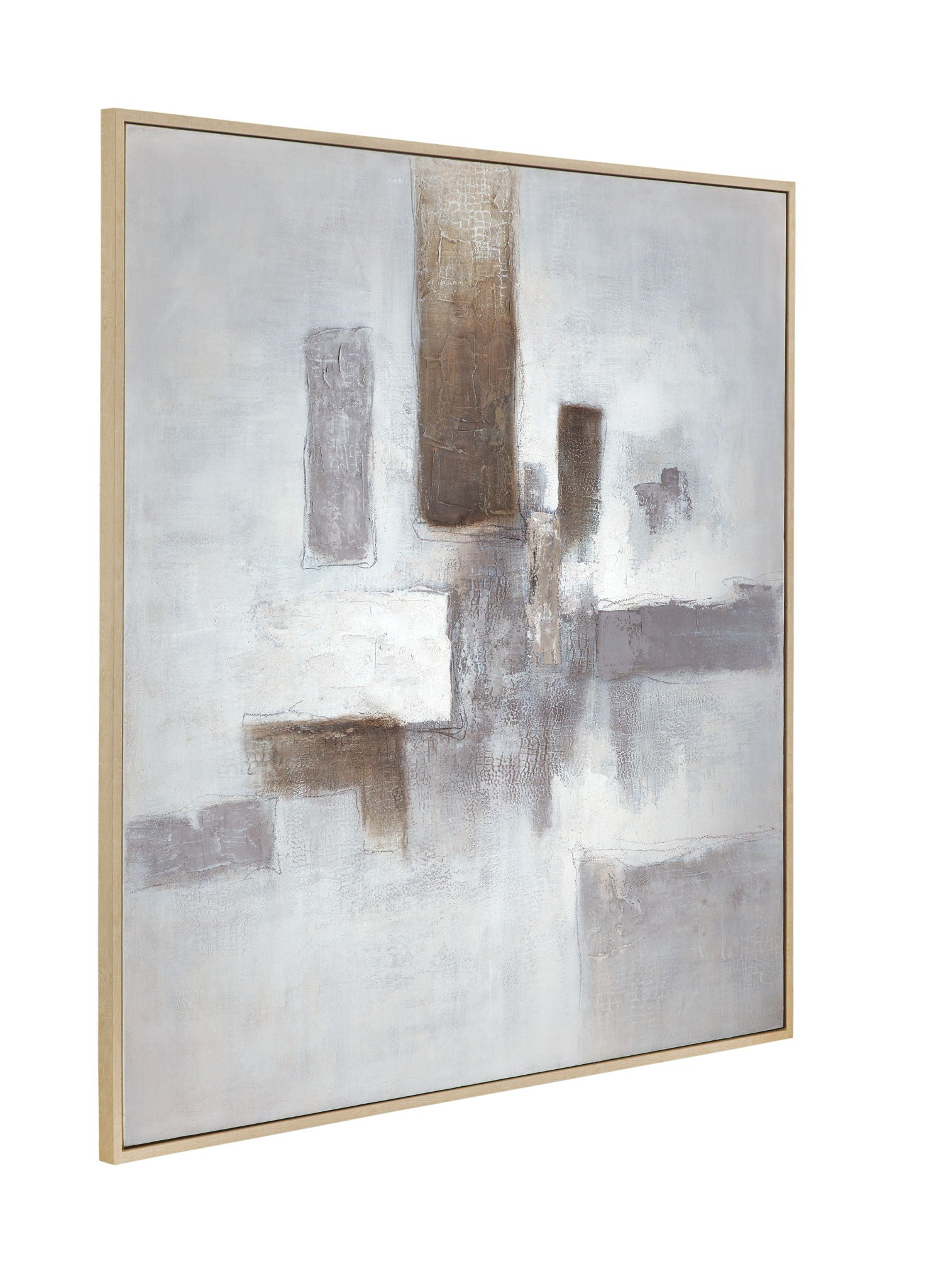 Framed Canvas Urban Stillness - Natural