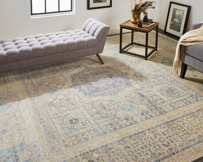 LANISTER Collection - 6751F Gray/Light Blue