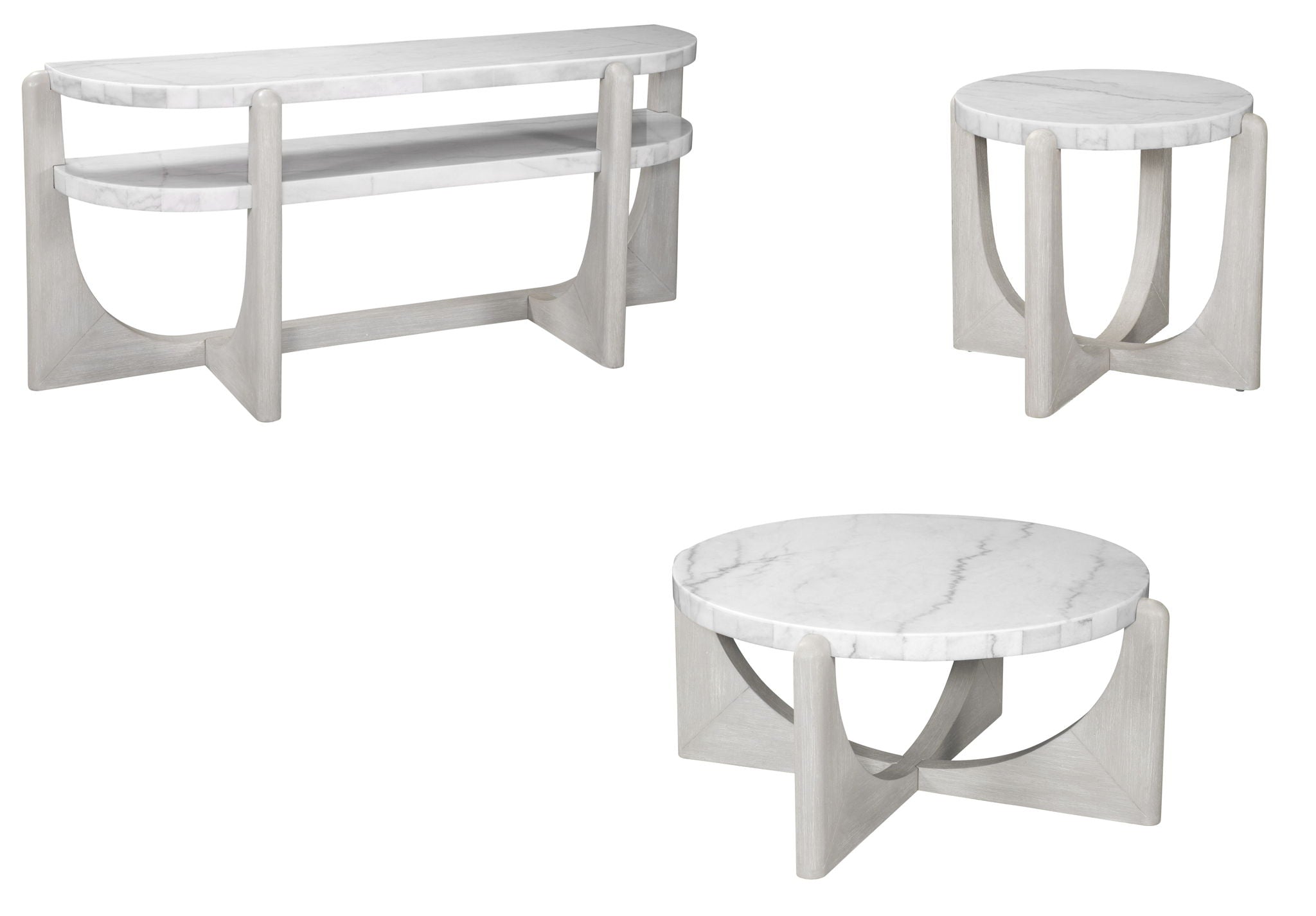 Gavin - End Table - White