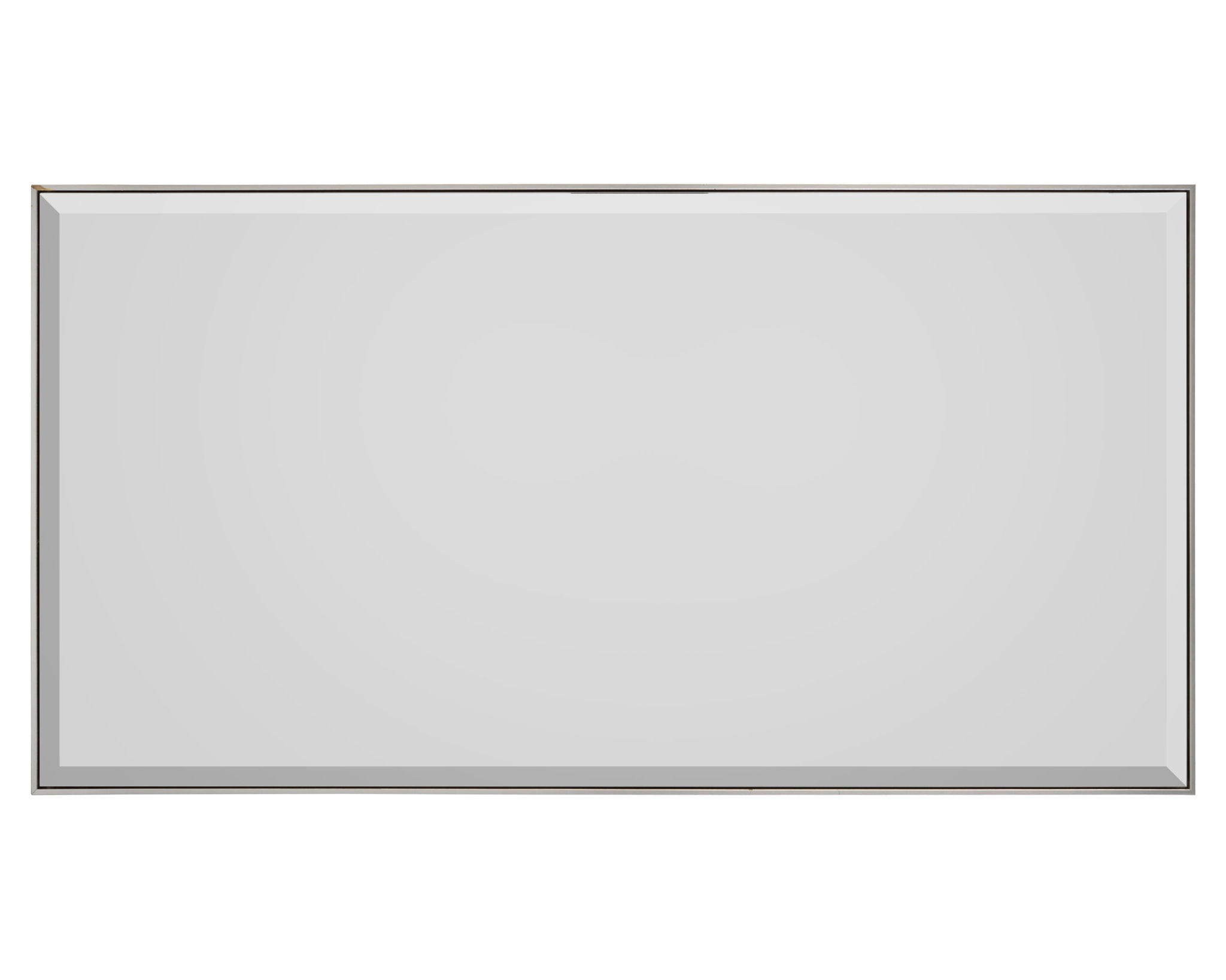 Silver Floater Frame With Bevel Mirror