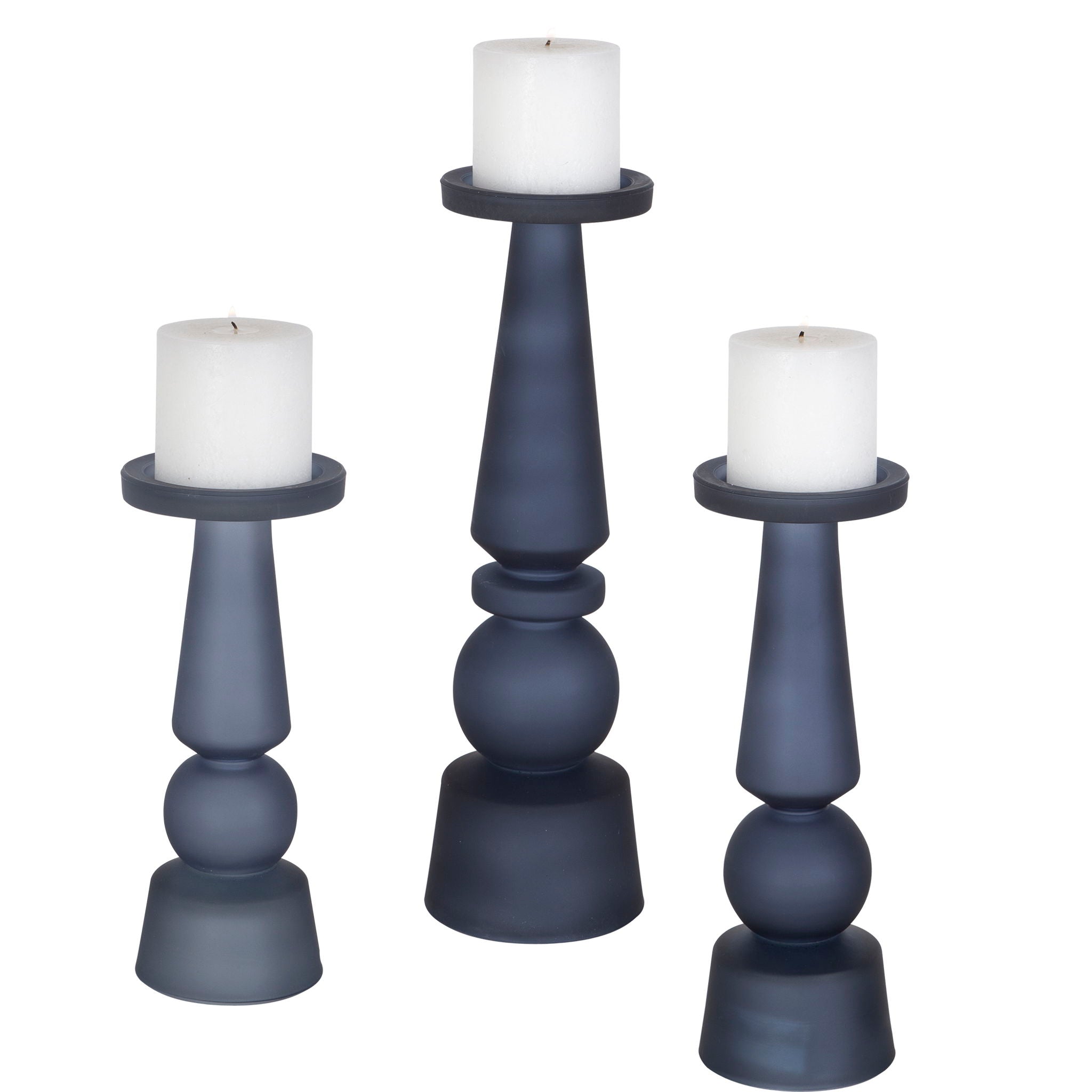 Cassiopeia - Glass Candleholders (Set of 3)
